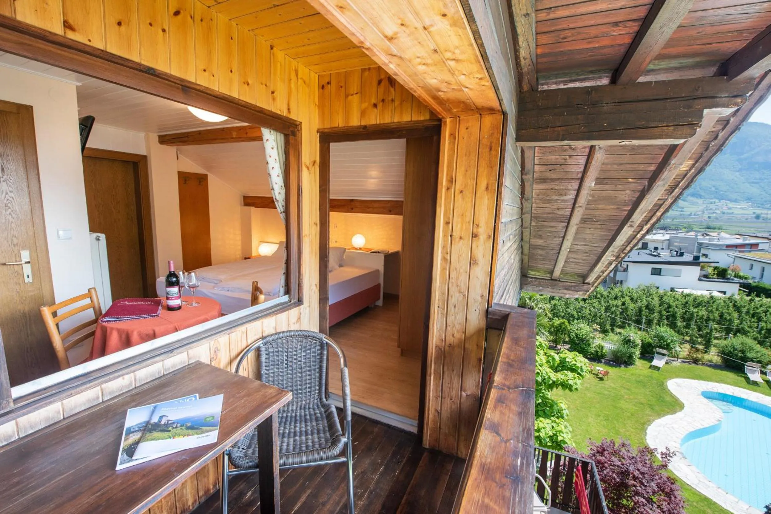 Garden view in Pension Sandhofer