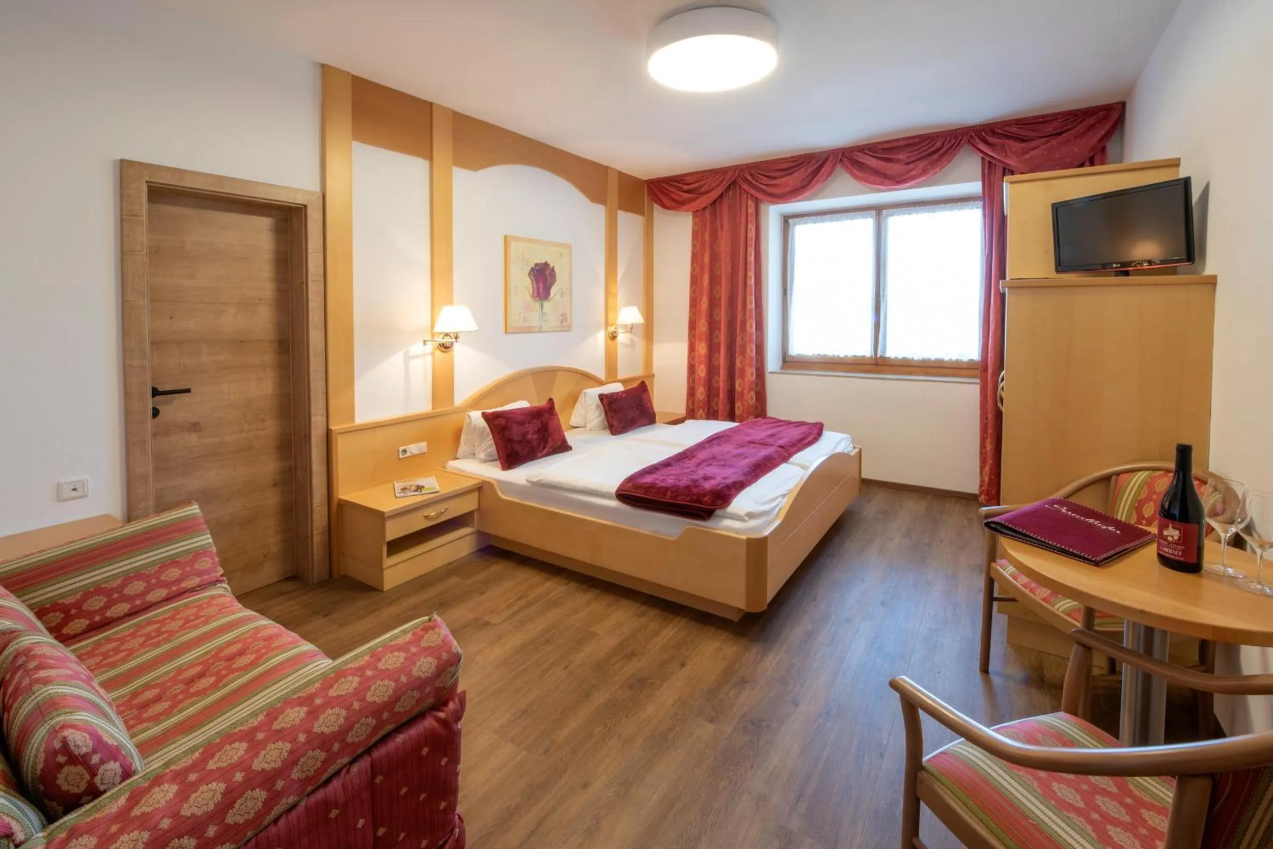 Bed in Pension Sandhofer