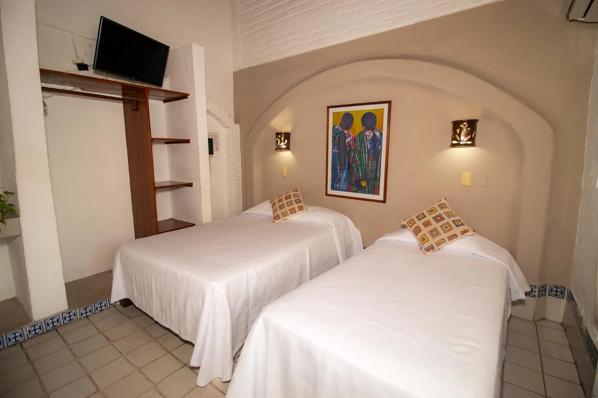 Bed in Hotel Hacienda de Vallarta Centro