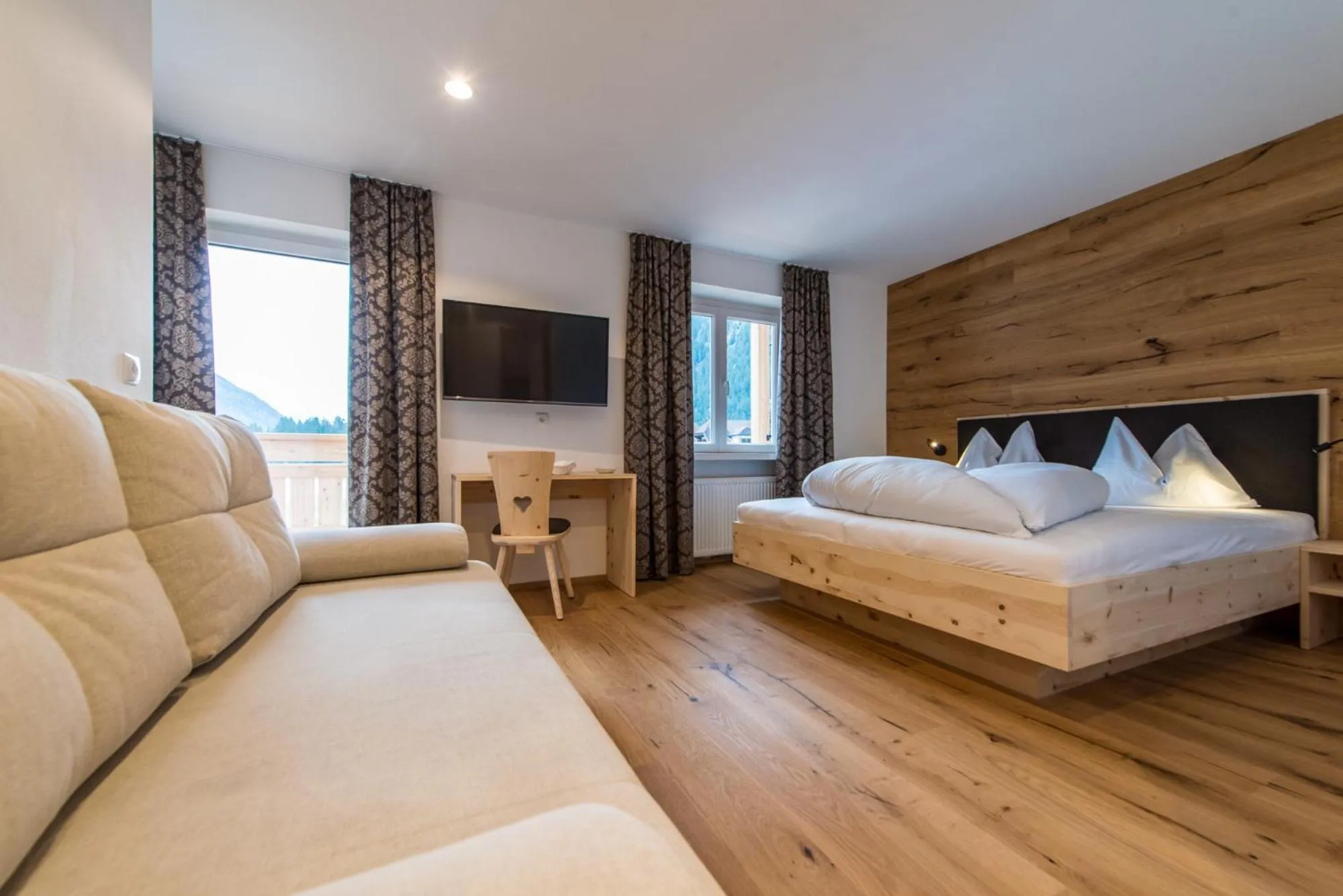 Bed in Hotel Antholzerhof