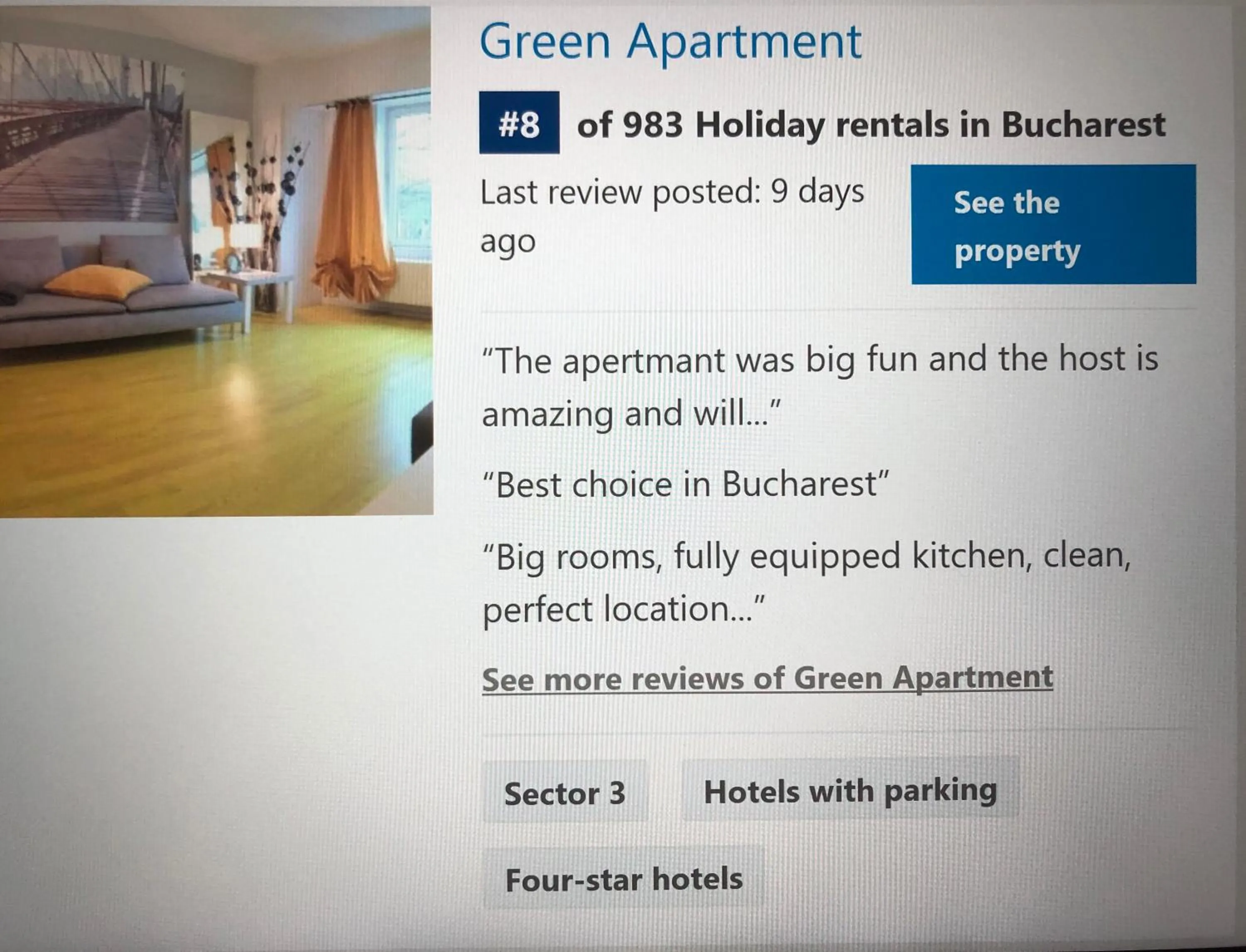 Logo/Certificate/Sign in Green Apartment 59