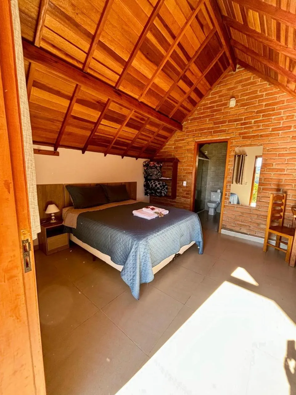 Bed in Pousada Vista do Paraíso