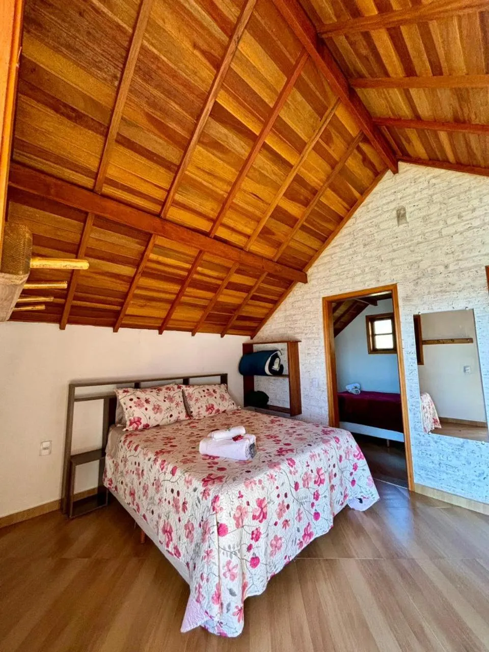 Bed in Pousada Vista do Paraíso