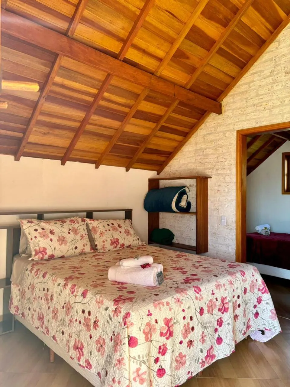 Bed in Pousada Vista do Paraíso