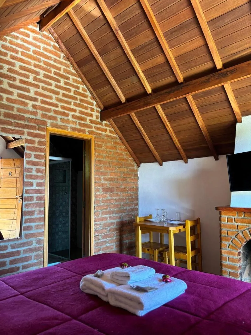 Bed in Pousada Vista do Paraíso