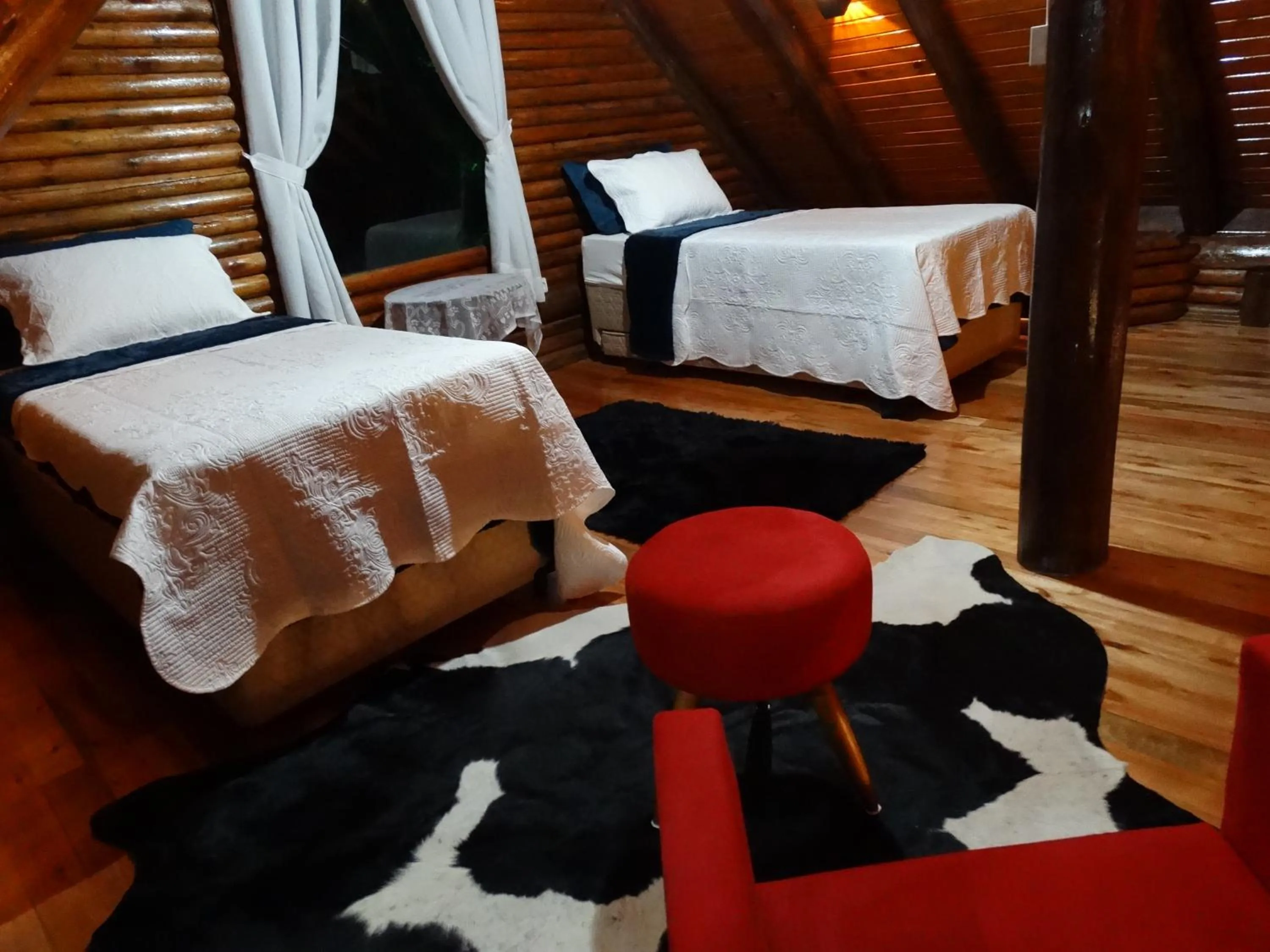 Bed in Pousada Recanto dos Pôneis Rio Rufino Urubici