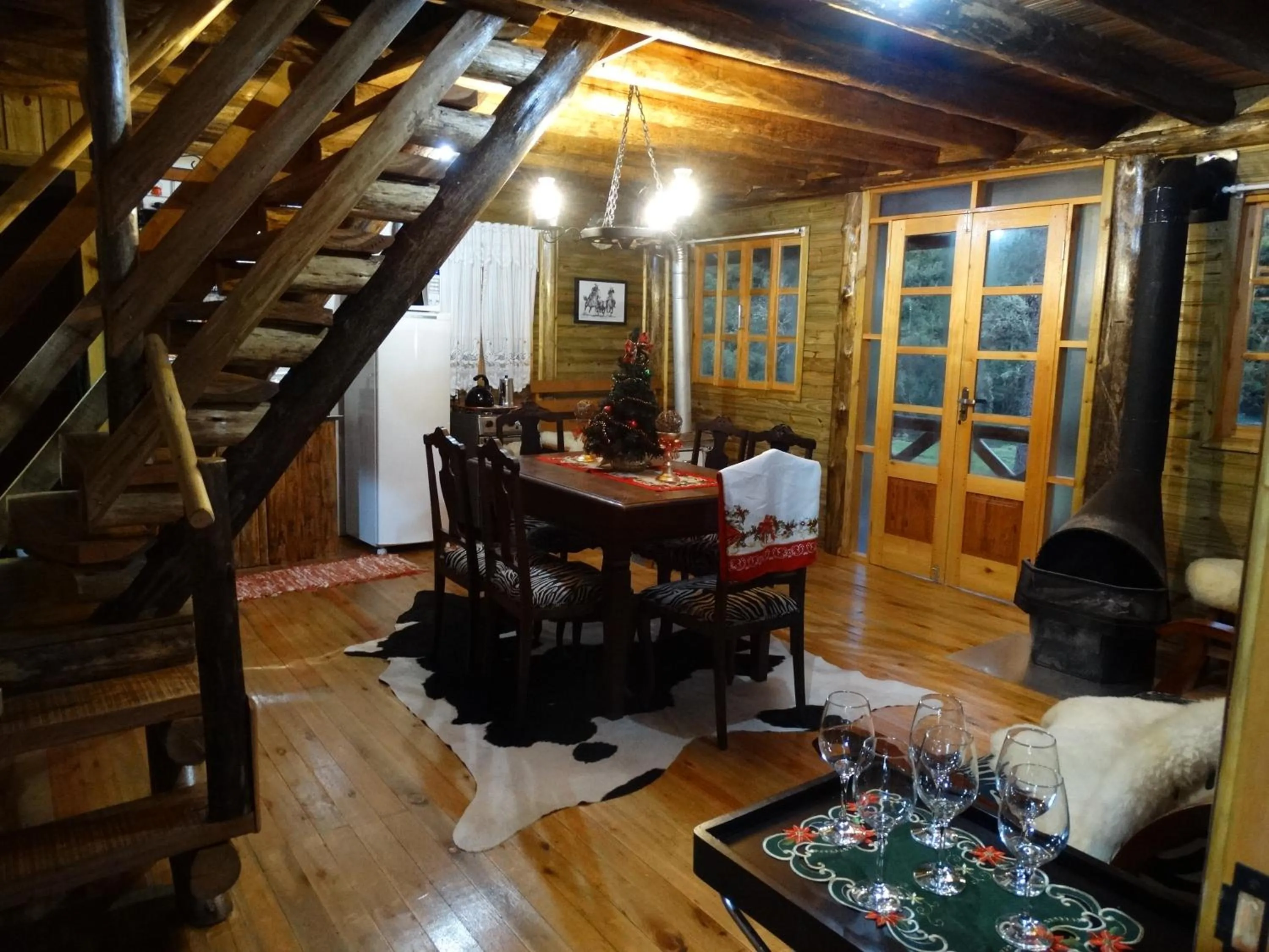 Seating area in Pousada Recanto dos Pôneis Rio Rufino Urubici