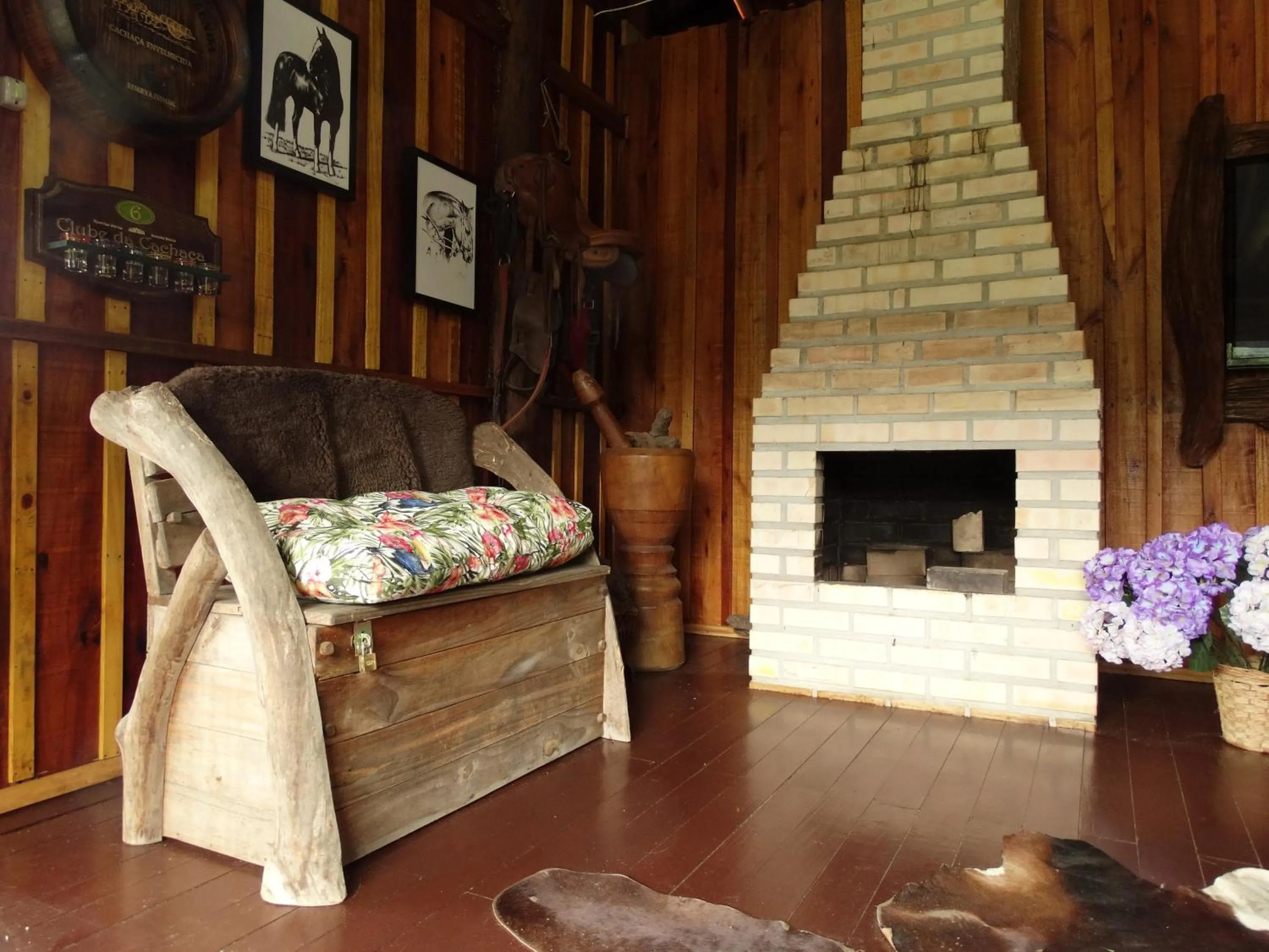 Living room in Pousada Recanto dos Pôneis Rio Rufino Urubici