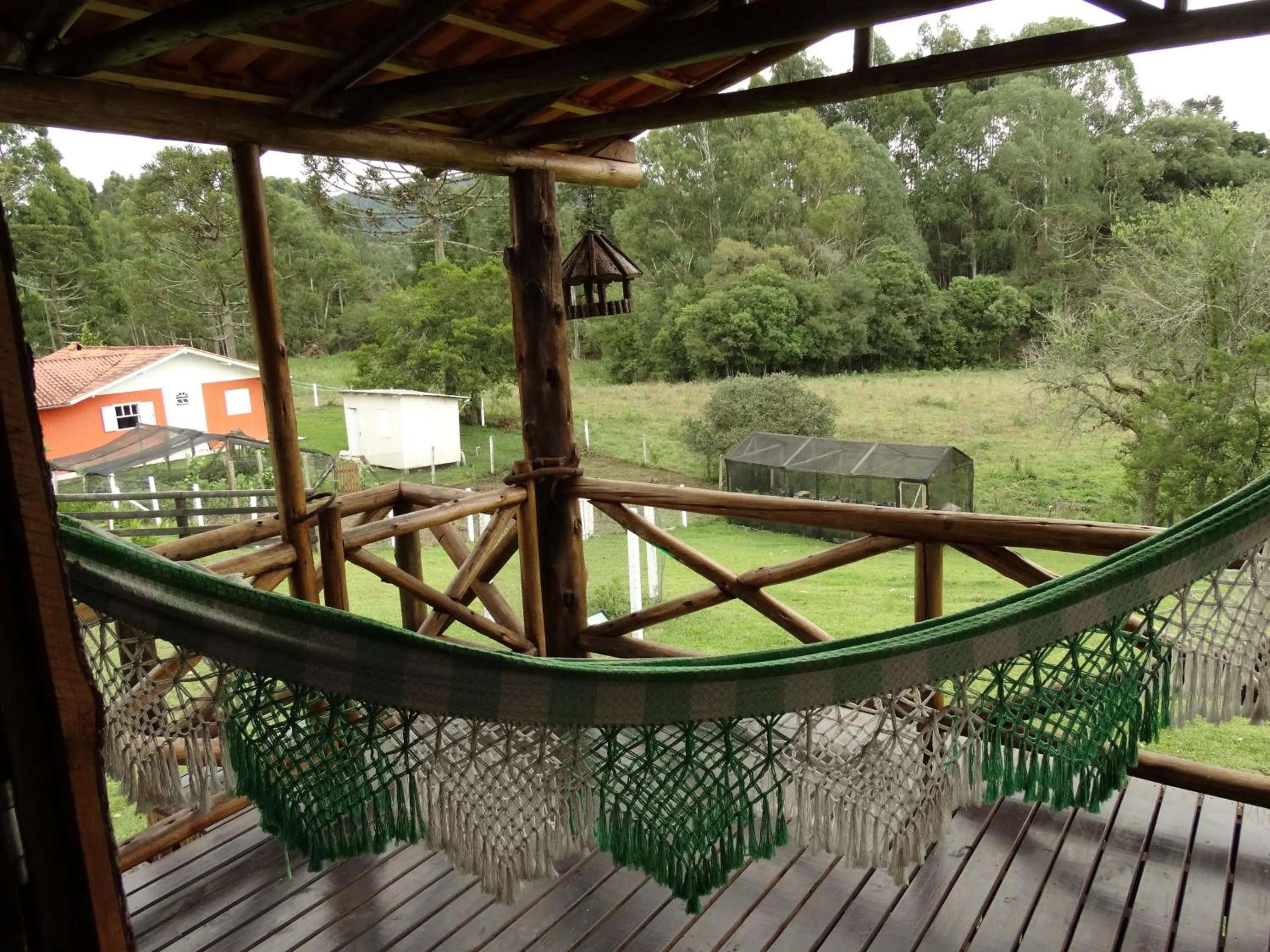 Balcony/Terrace in Pousada Recanto dos Pôneis Rio Rufino Urubici