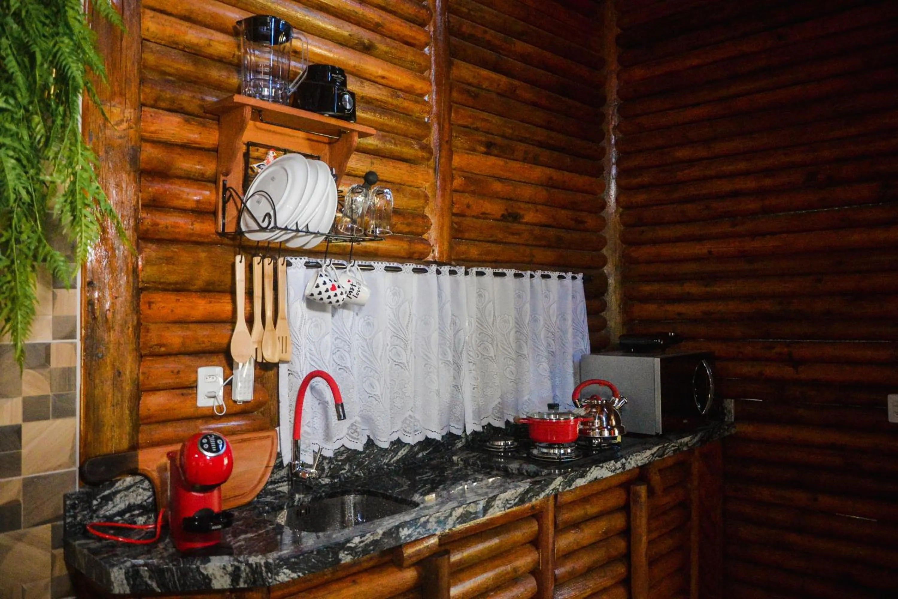 Kitchen or kitchenette in Pousada Recanto dos Pôneis Rio Rufino Urubici