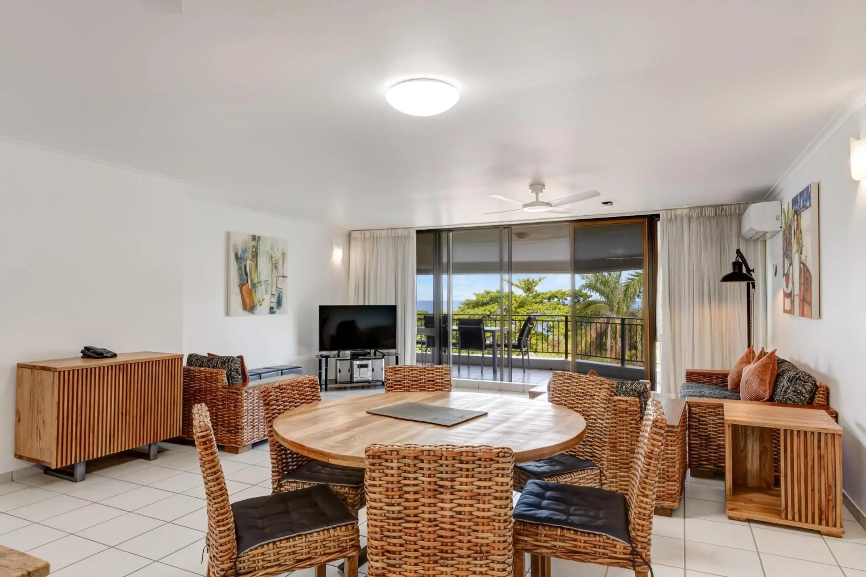 Living room in Roydon Beachfront Apartments