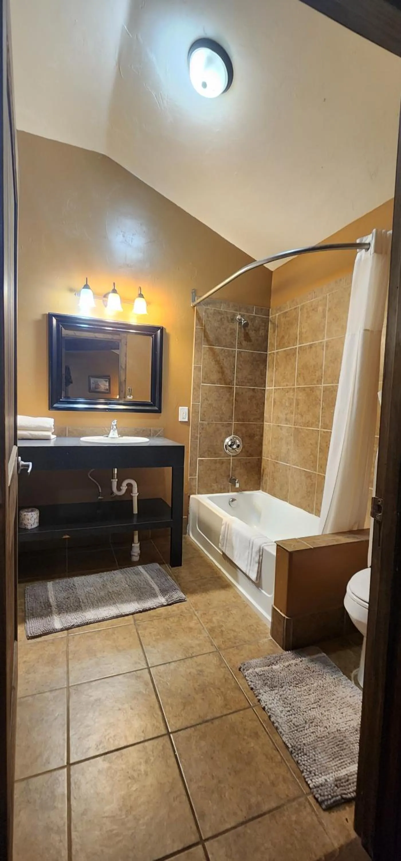 Shower in Circle R Motel