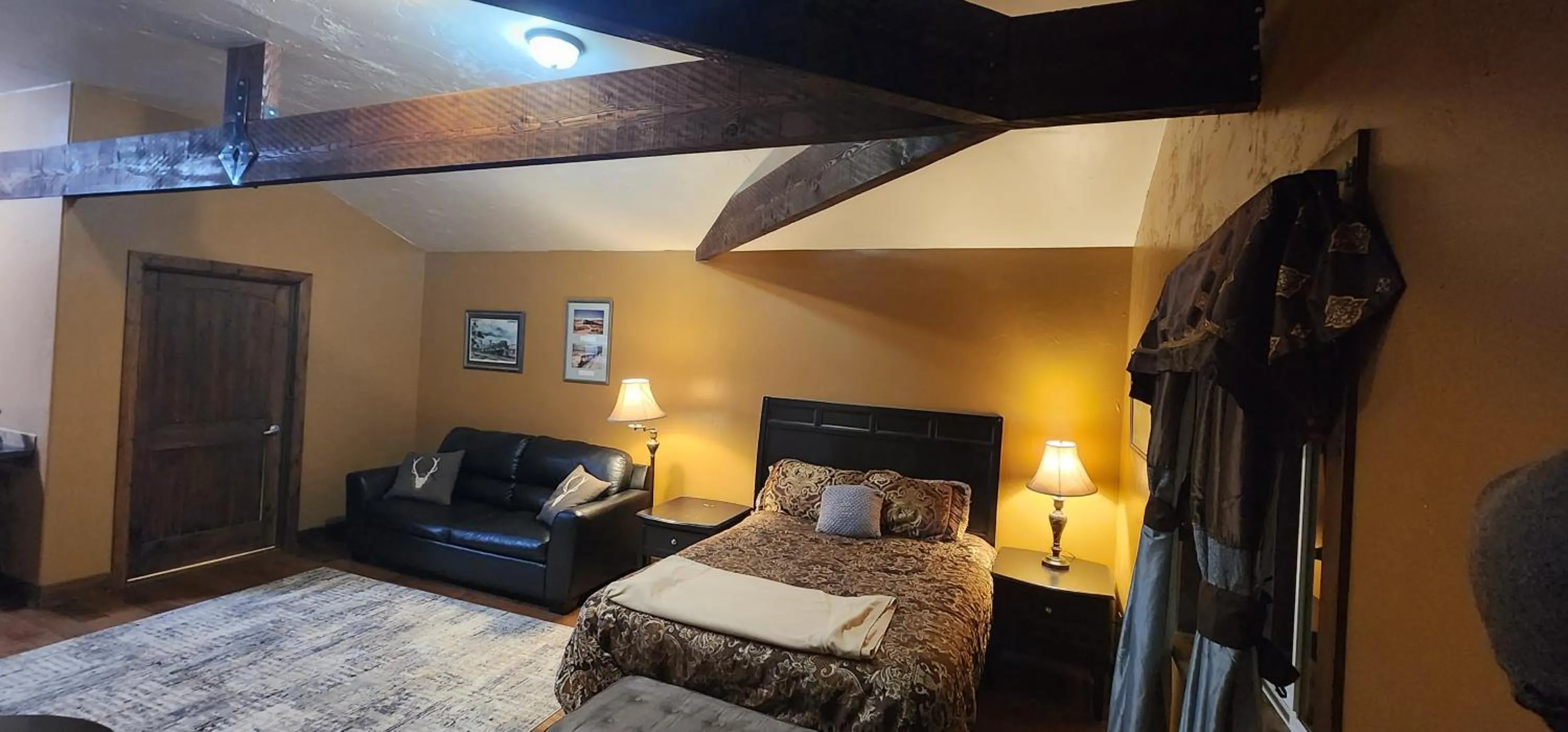 Bed in Circle R Motel