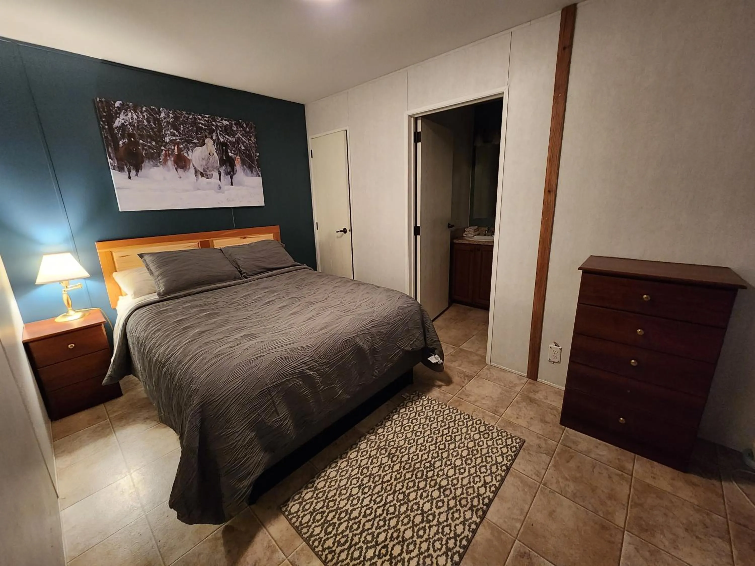 Bed in Circle R Motel