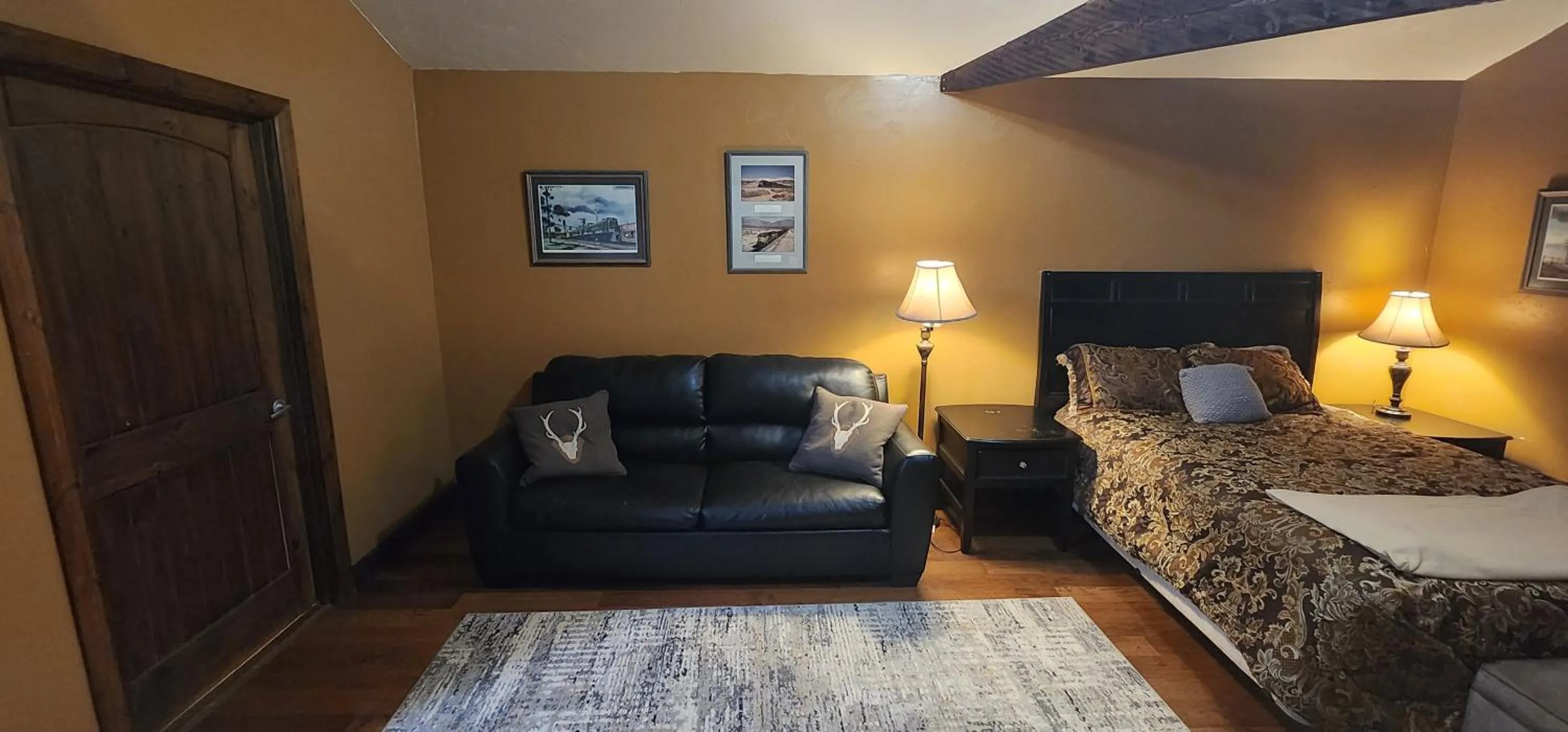 Bed in Circle R Motel