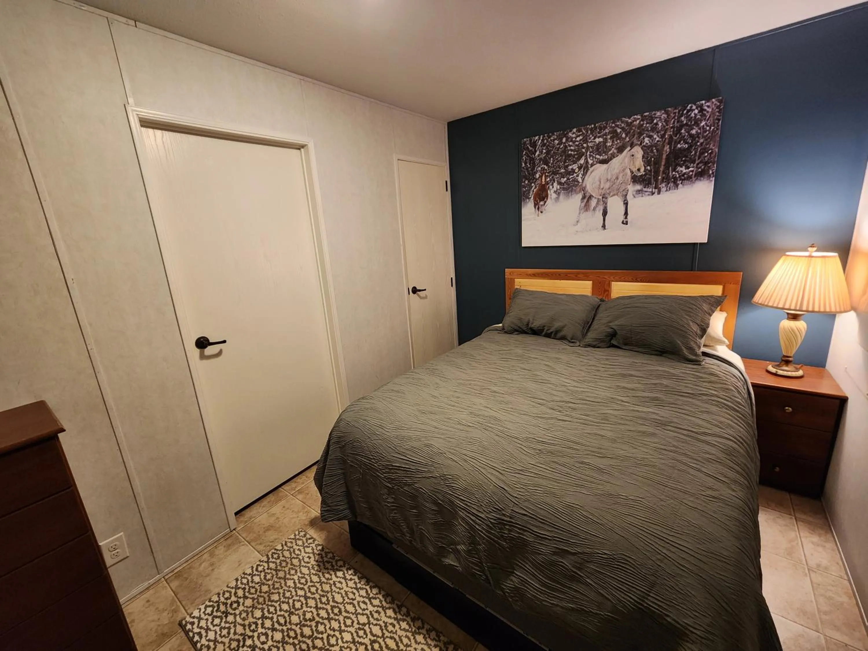 Bed in Circle R Motel