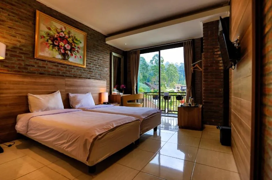 Bed in Ciwidey Valley Resort