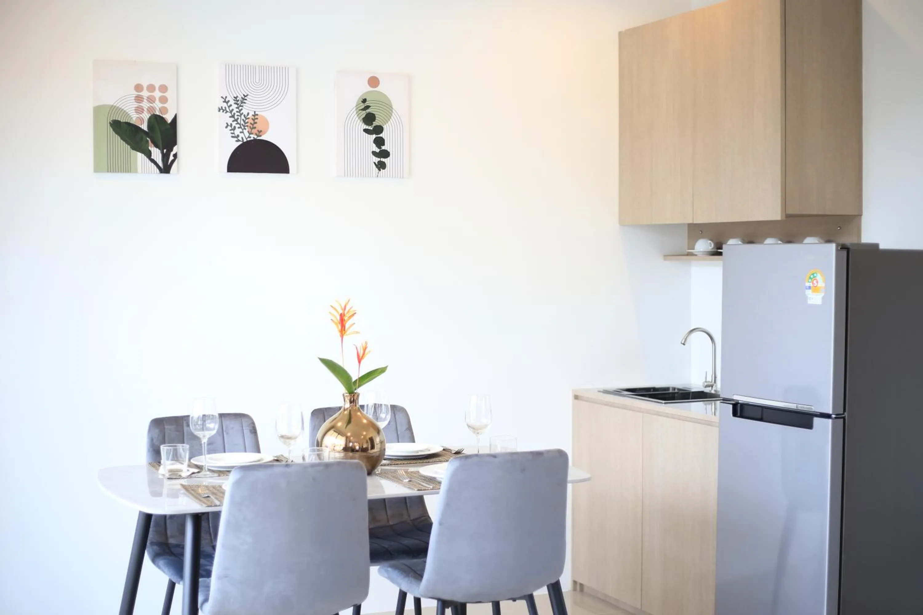 Kitchen or kitchenette in Shangrilah Bungalow