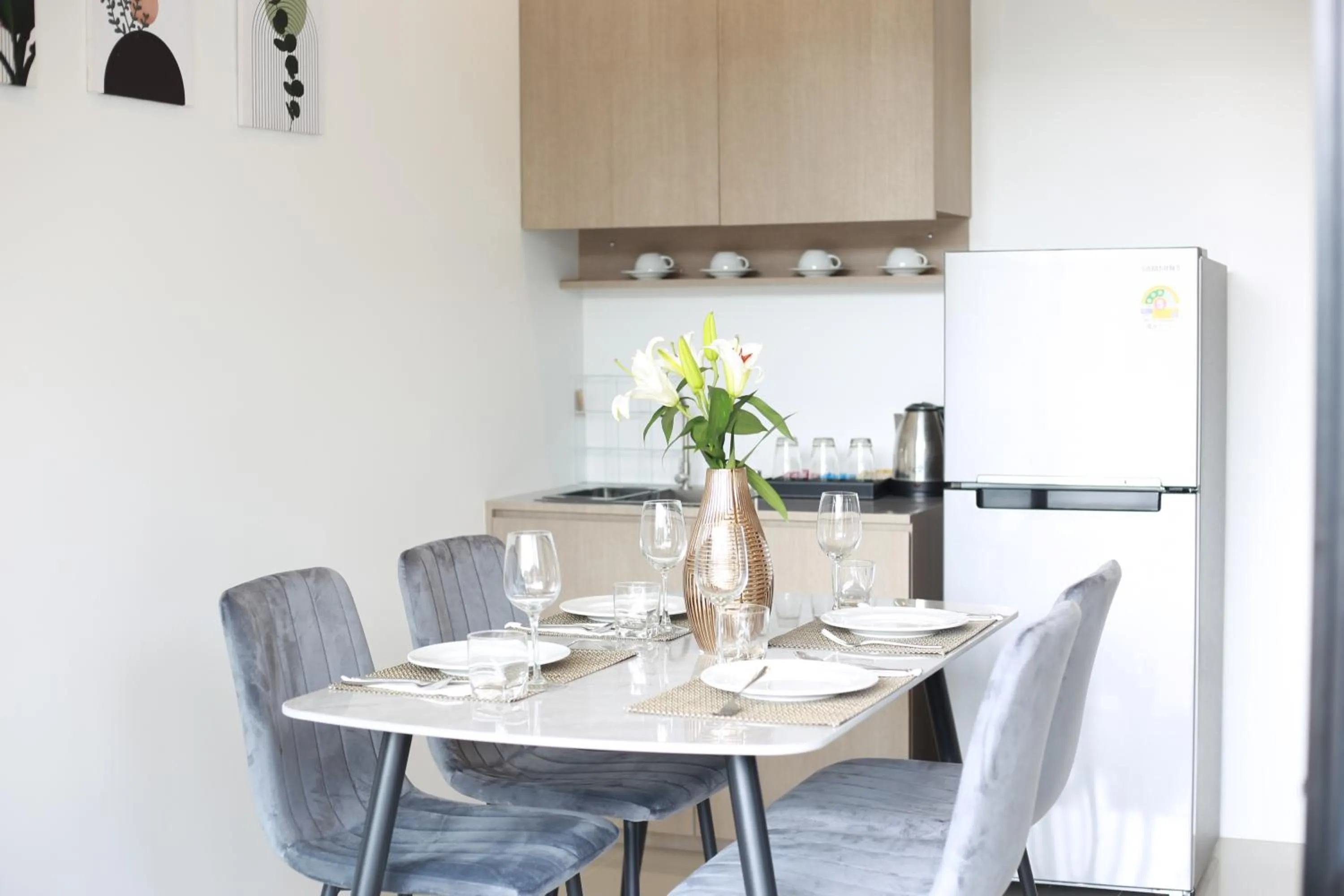 Kitchen or kitchenette in Shangrilah Bungalow