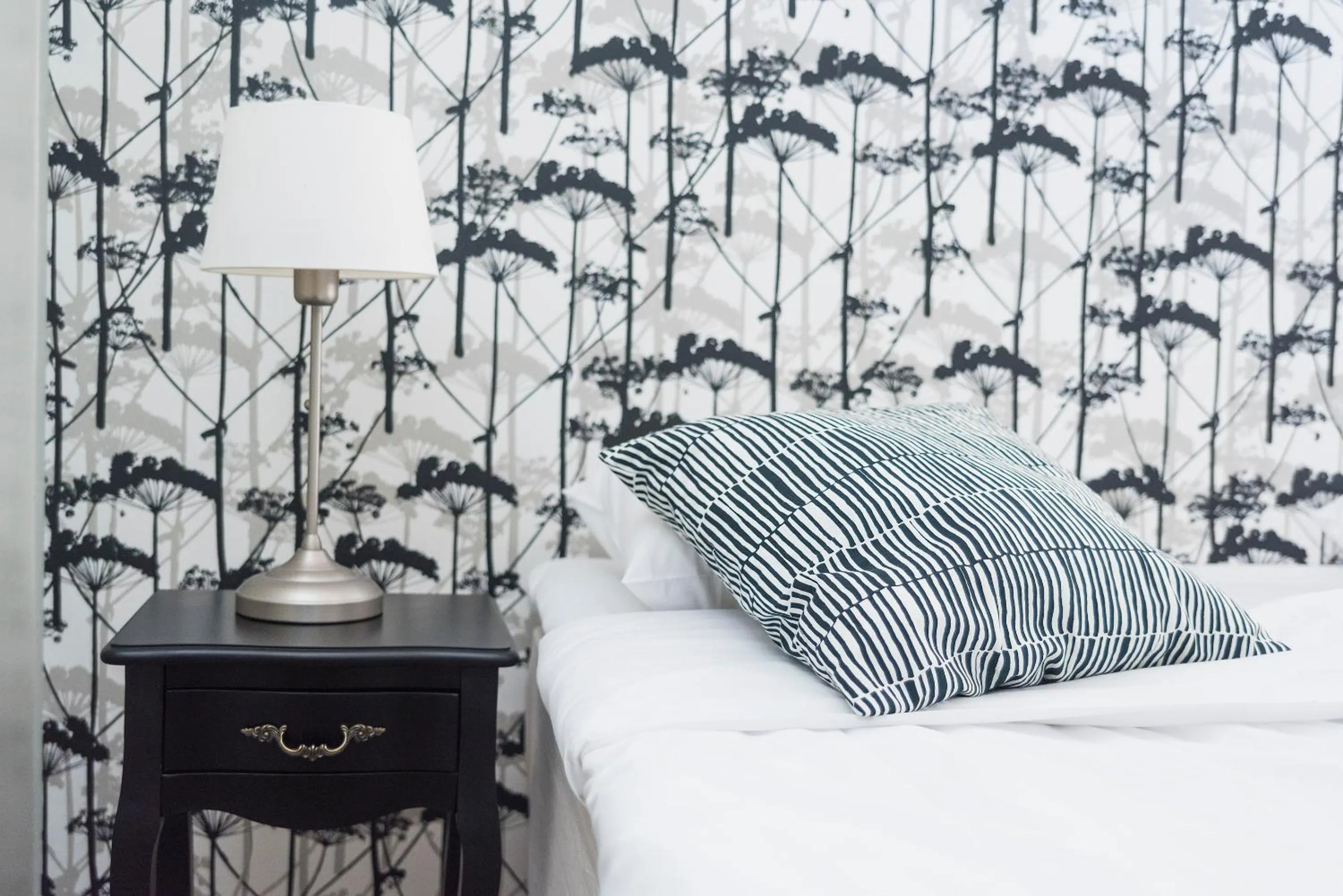 Decorative detail, Bed in Boutique hotel Sawohouse