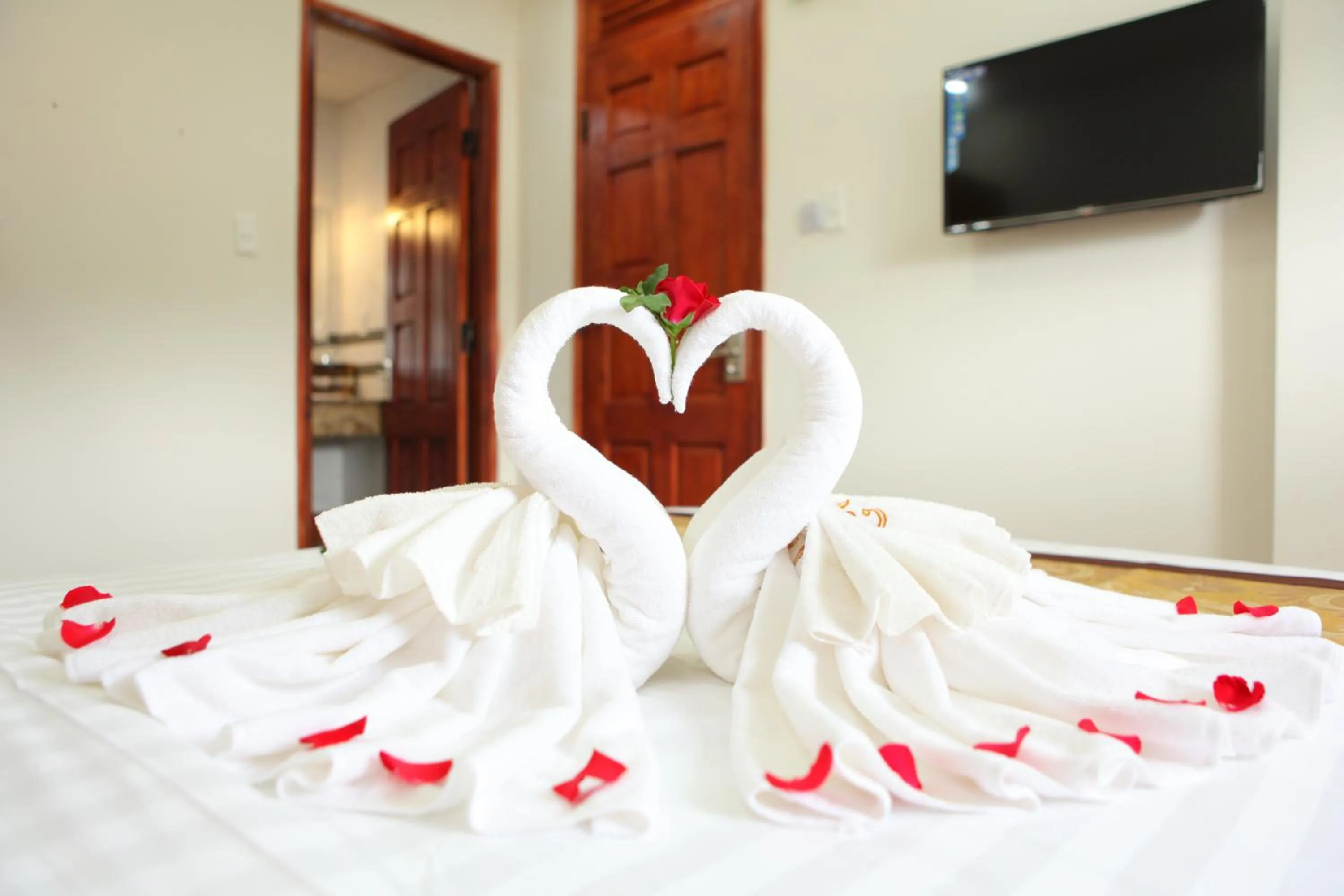 Bed in Hồng Tùng Hotel