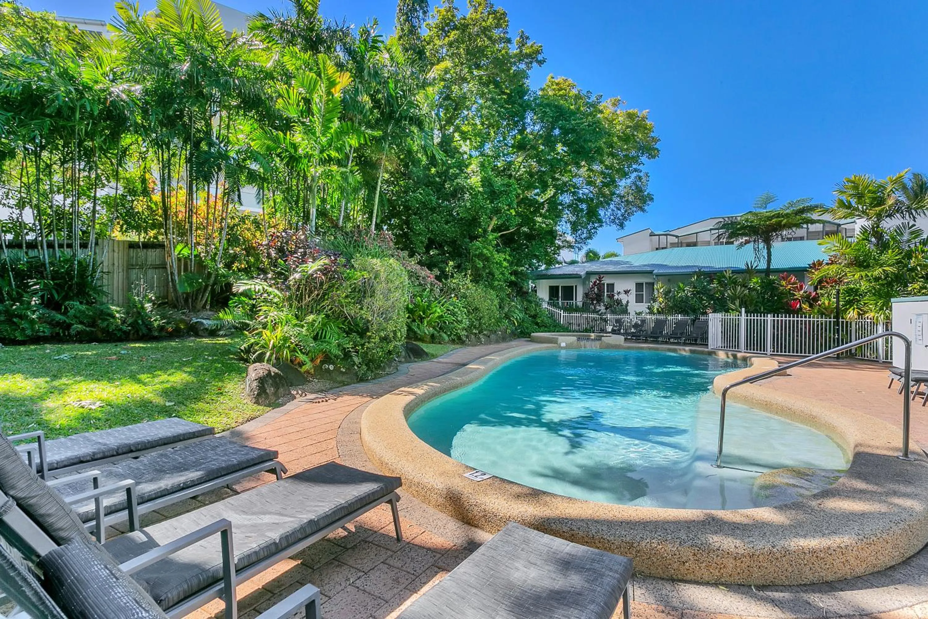 Garden in Beachfront Apartments on Trinity Beach