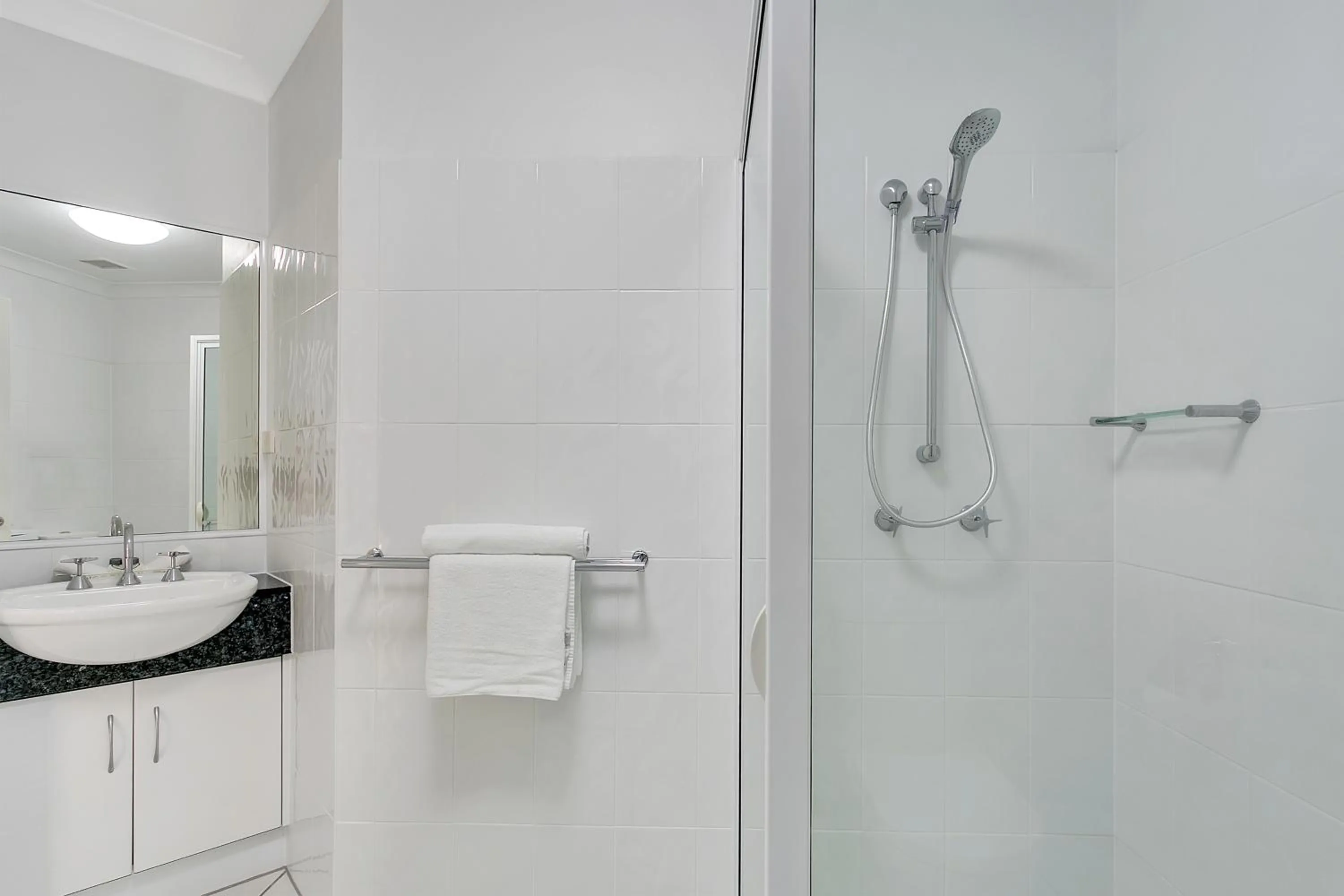 Shower in Beachfront Apartments on Trinity Beach