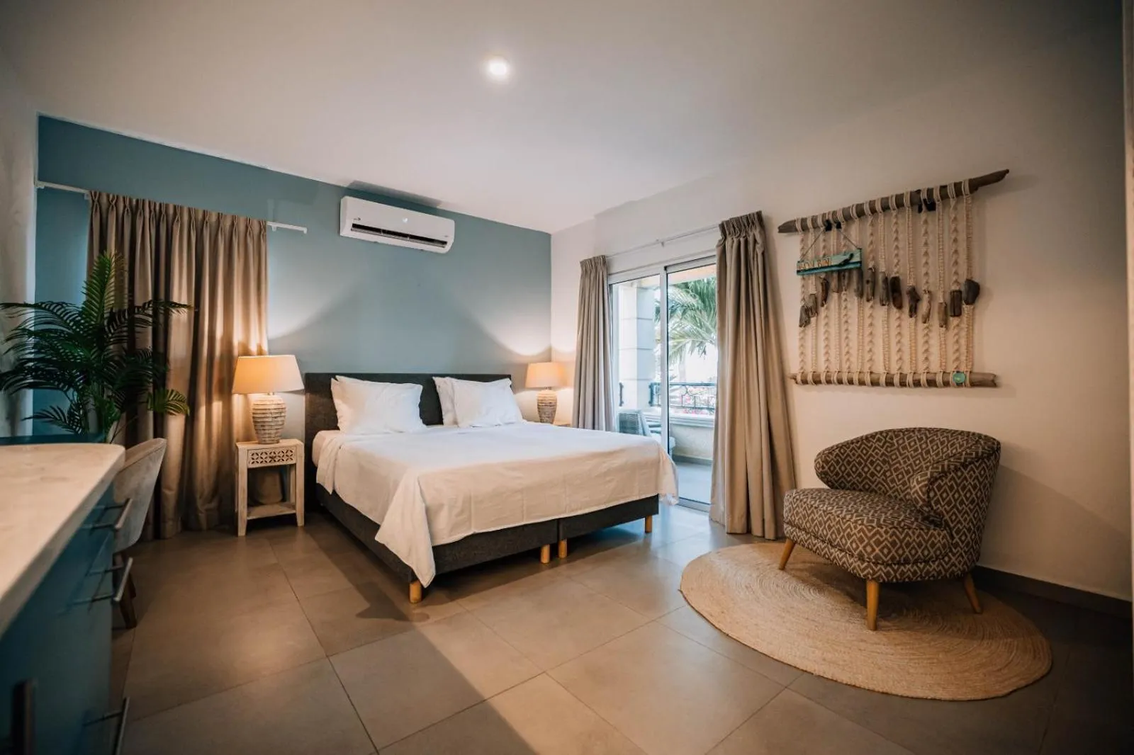 Bed in The Bellafonte - Luxury Oceanfront Hotel