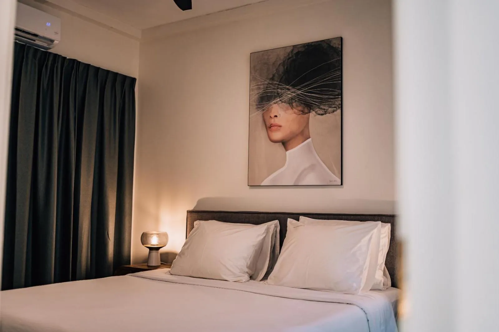 Bed in The Bellafonte - Luxury Oceanfront Hotel