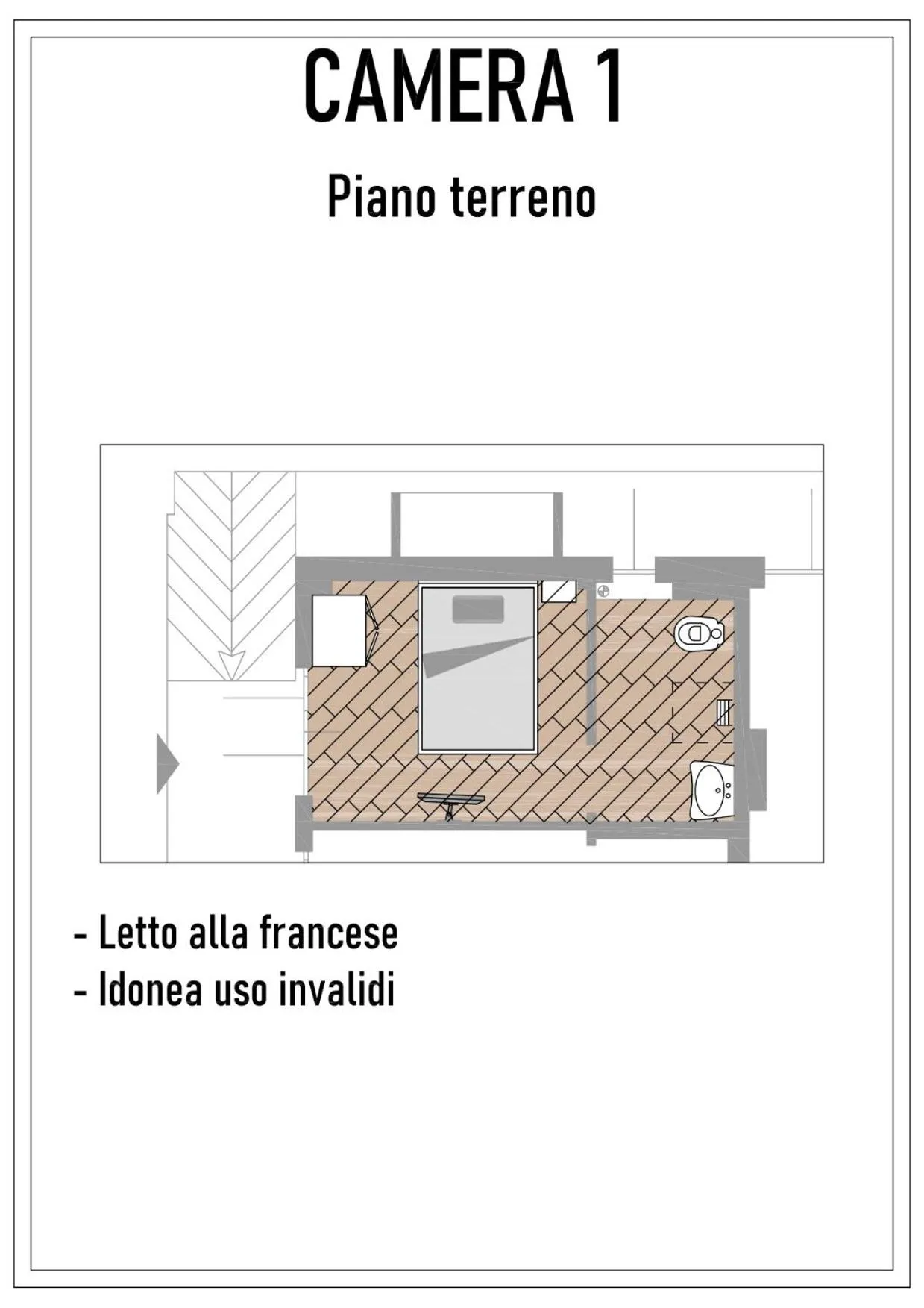 Floor plan in Acquaviva Experience B&B