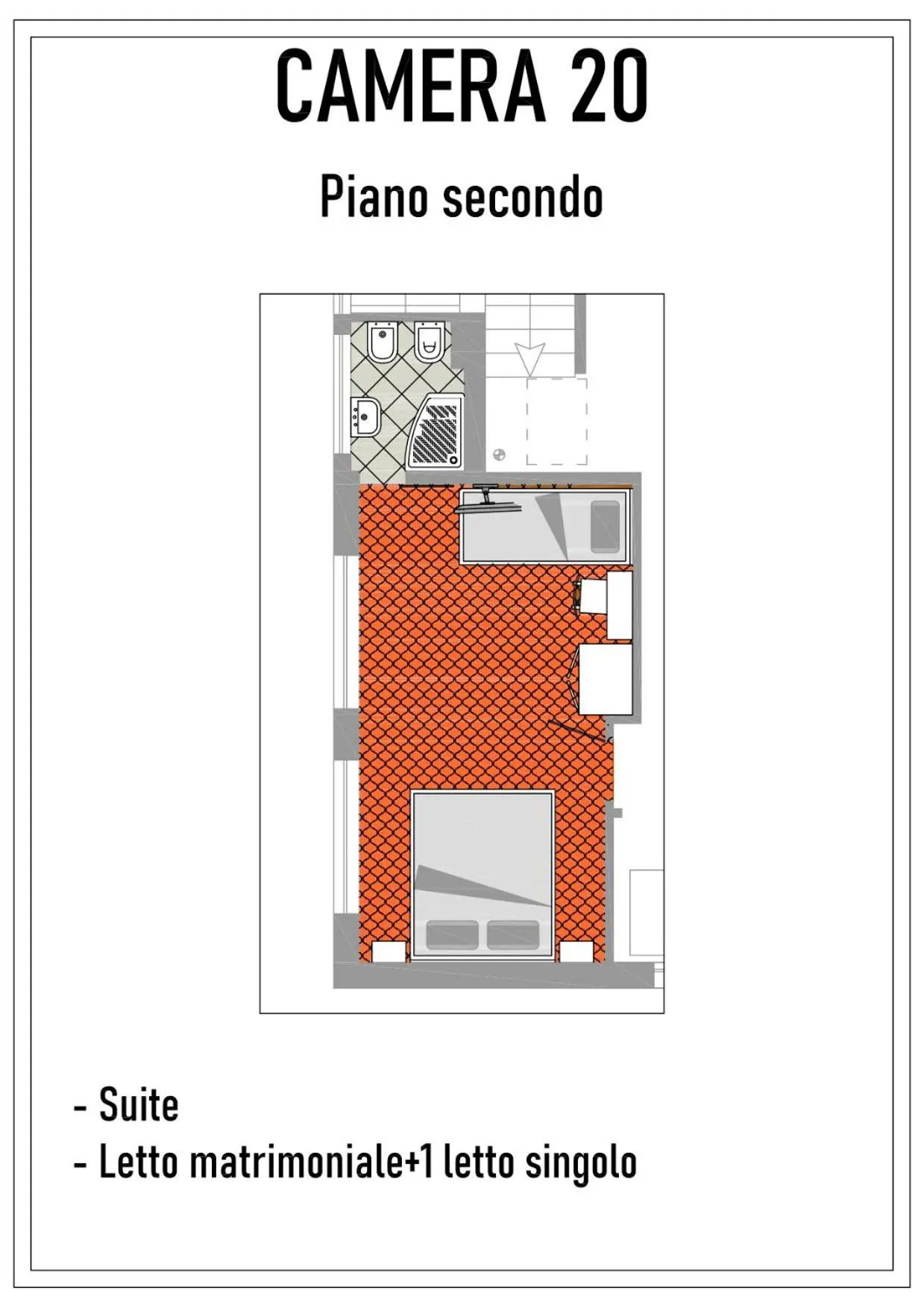 Floor plan in Acquaviva Experience B&B