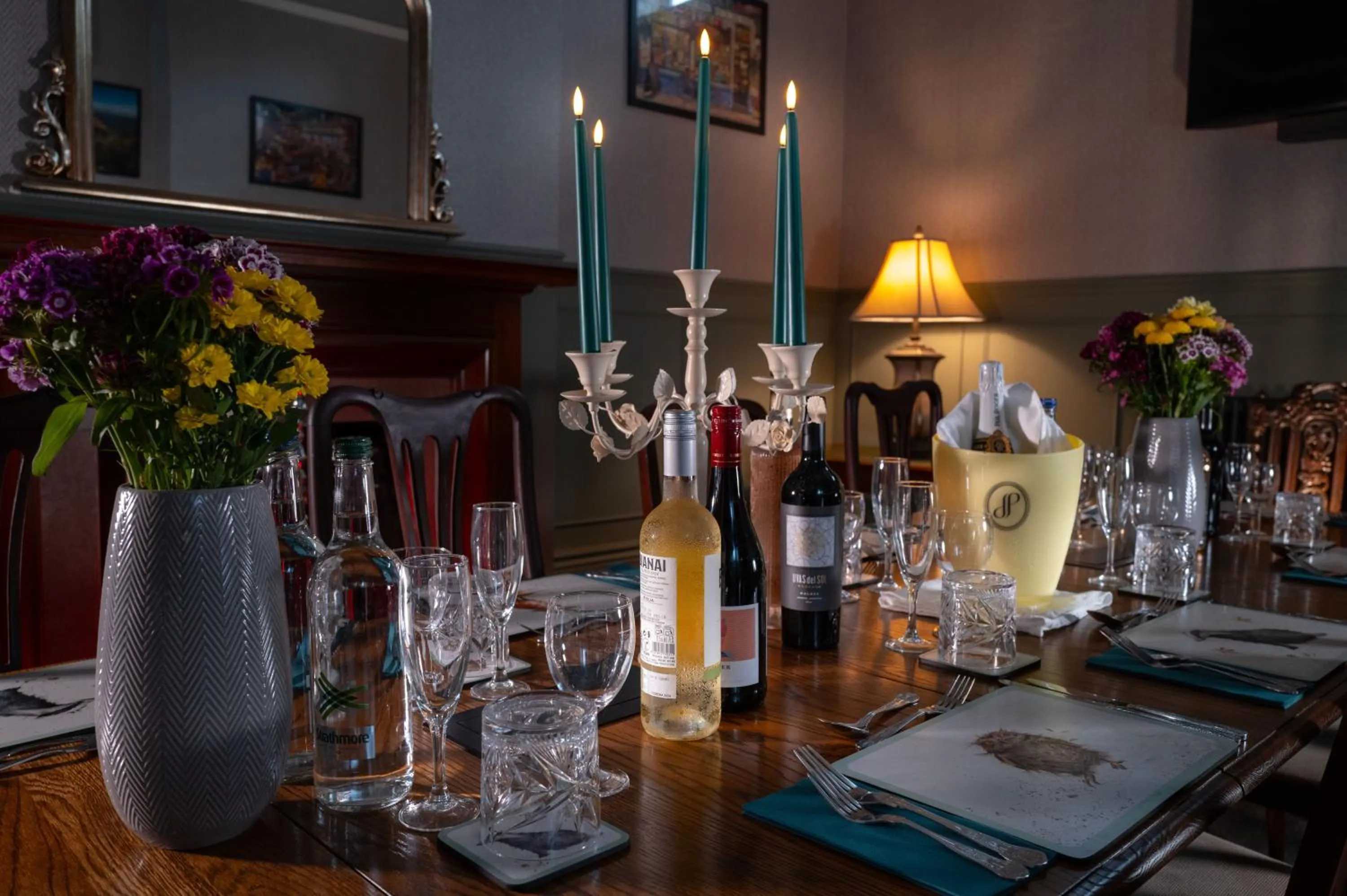 Dining area in Luccombe Hall Hotel