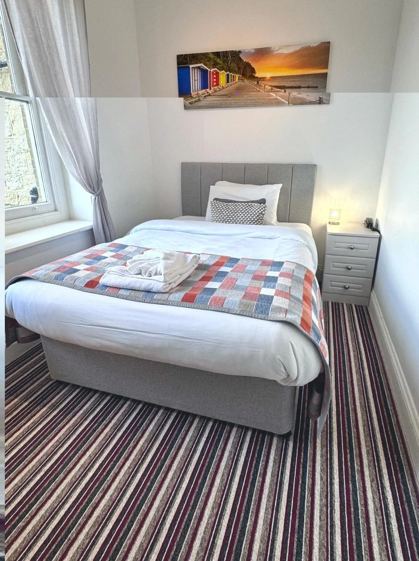 Bed in Luccombe Hall Hotel