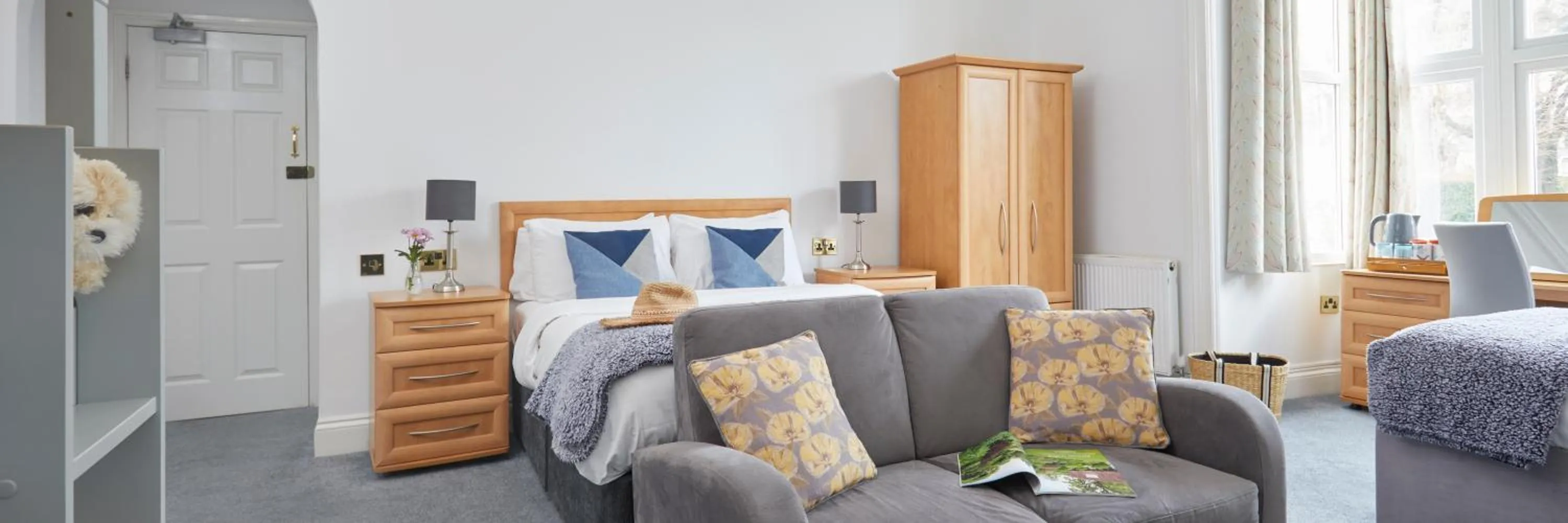 Bed in Luccombe Hall Hotel