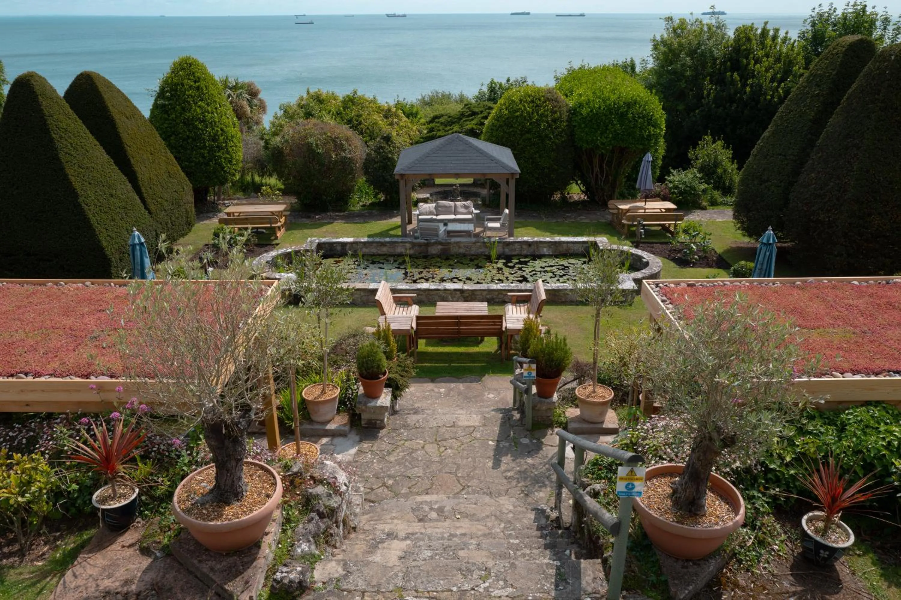 Garden in Luccombe Hall Hotel
