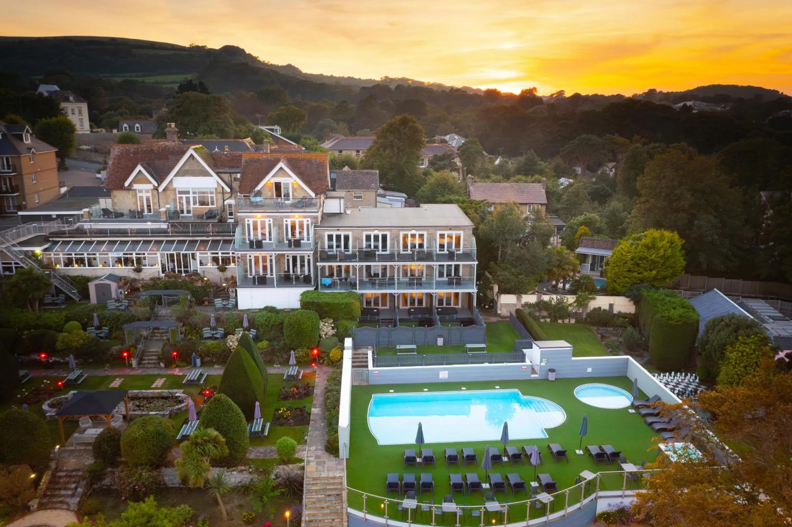 Property building in Luccombe Hall Hotel