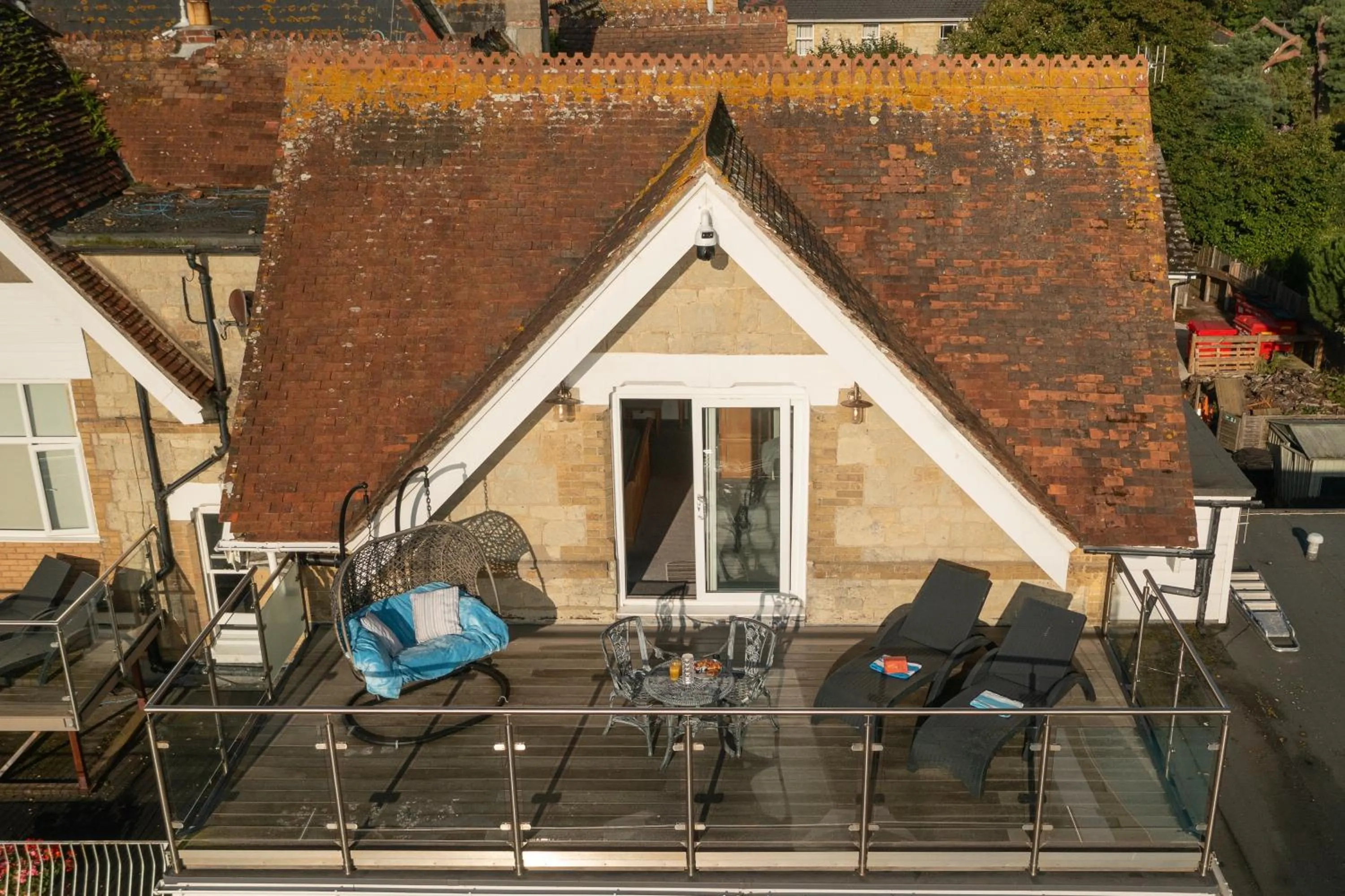Balcony/Terrace in Luccombe Hall Hotel
