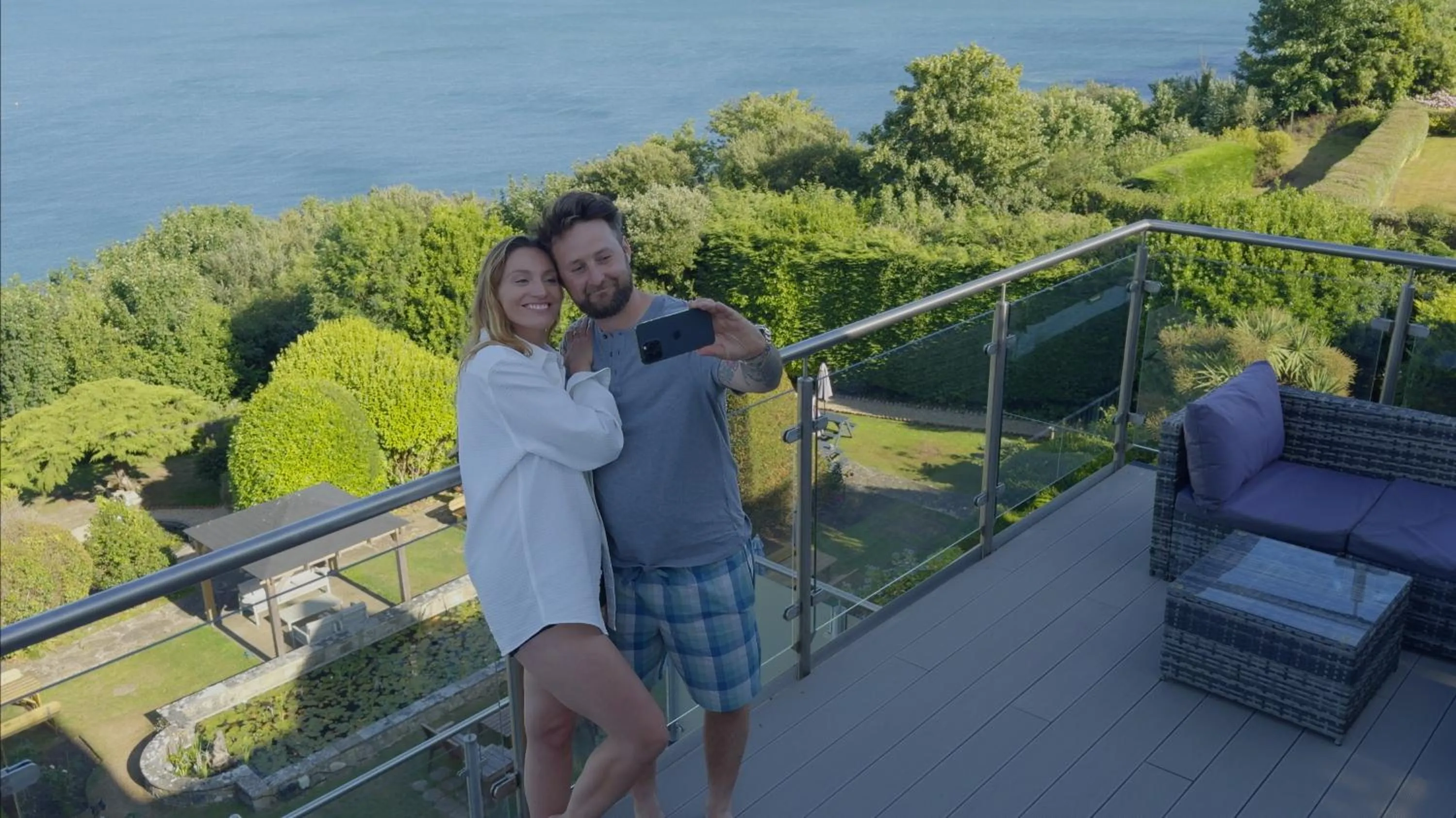Garden view in Luccombe Hall Hotel
