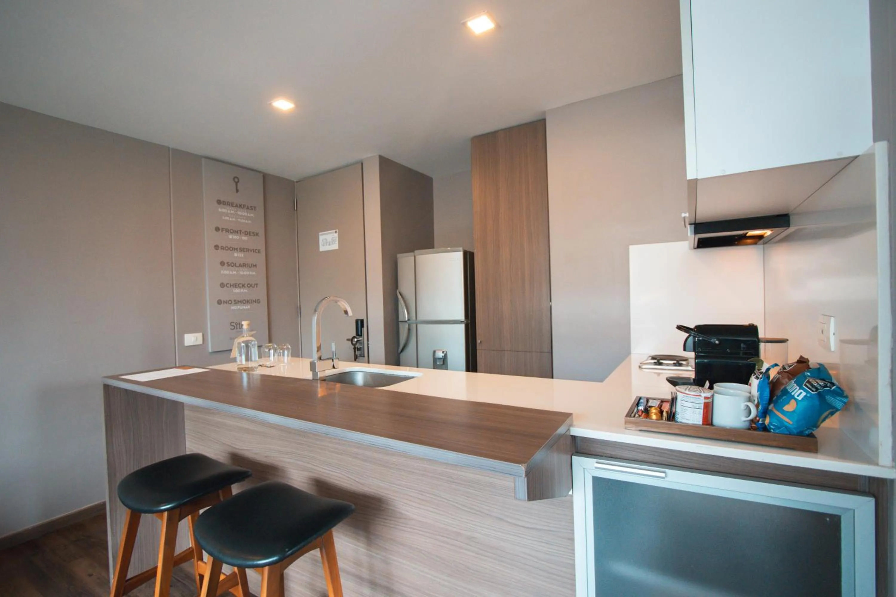 Kitchen or kitchenette in Sites Hotel