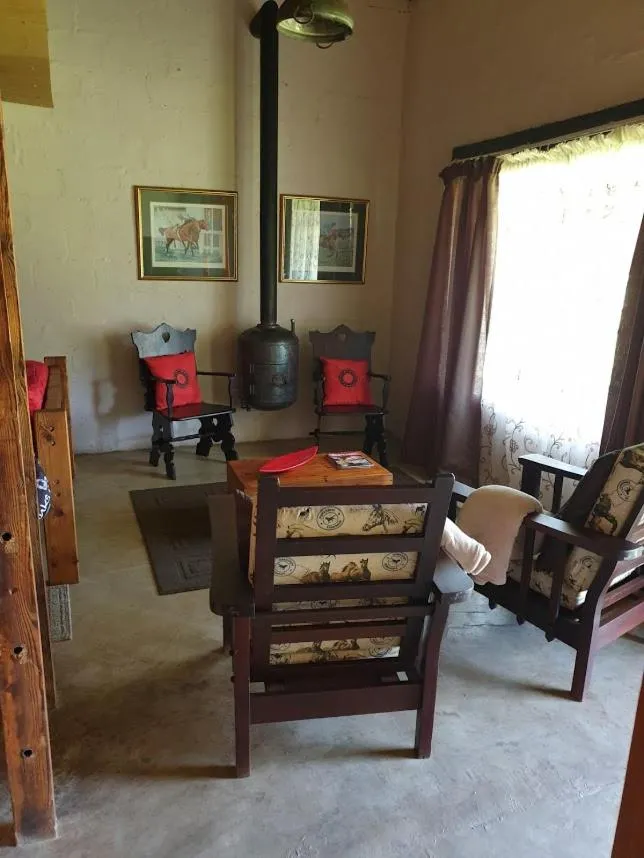 Seating area in The little Club Getaway at The Hay Barn