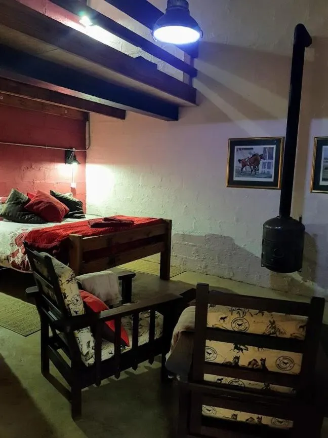 Bedroom, Bed in The little Club Getaway at The Hay Barn
