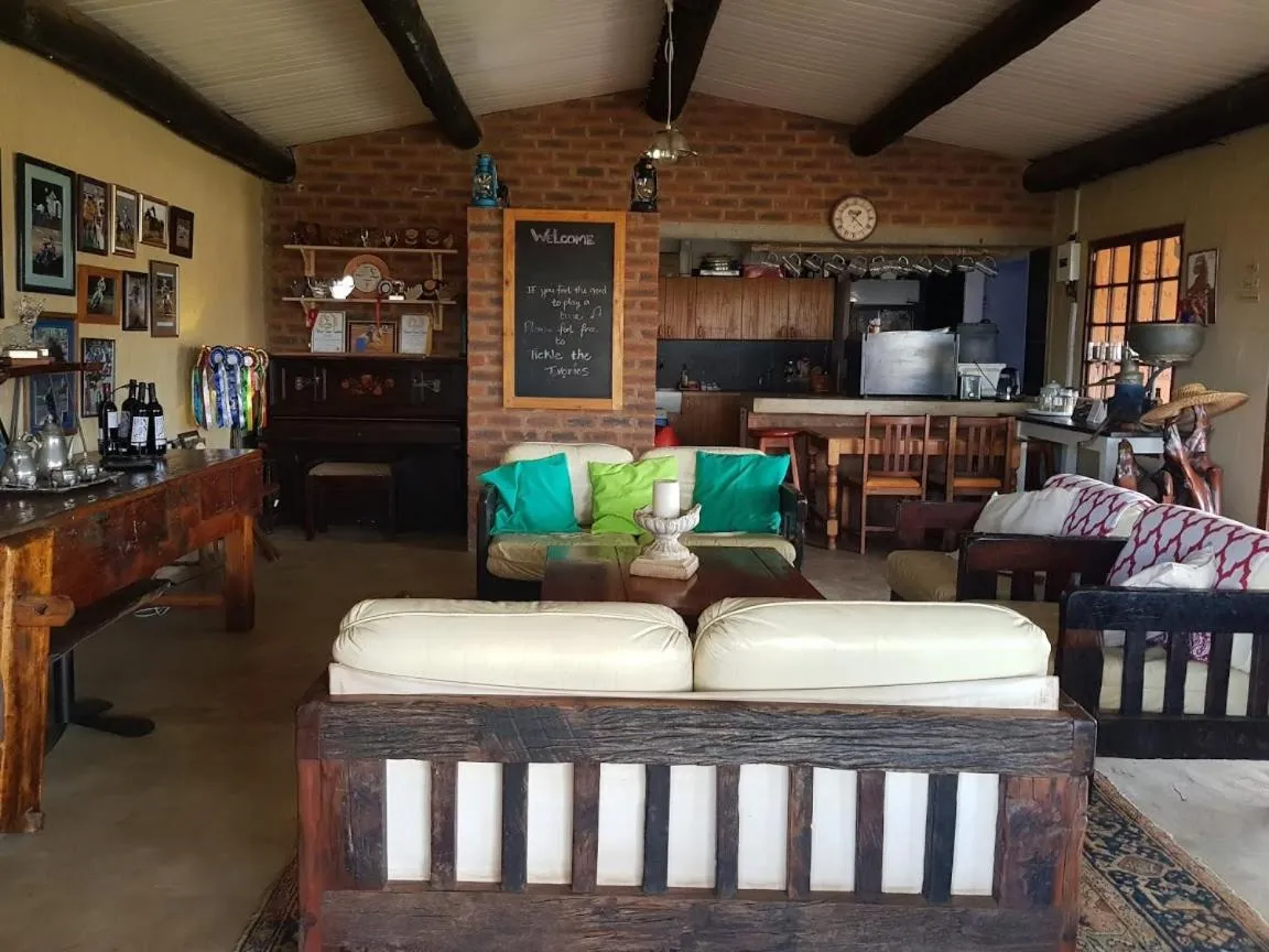 Living room in The little Club Getaway at The Hay Barn