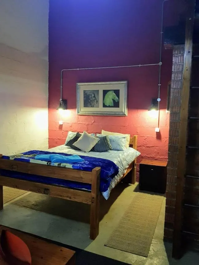 Bedroom, Bed in The little Club Getaway at The Hay Barn