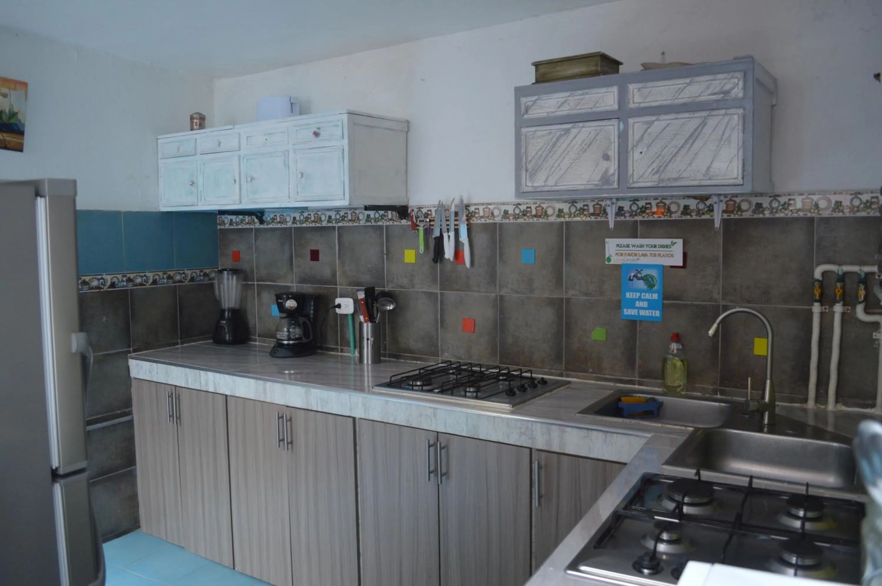 Kitchen or kitchenette in Lima Limon Candelaria Hostel
