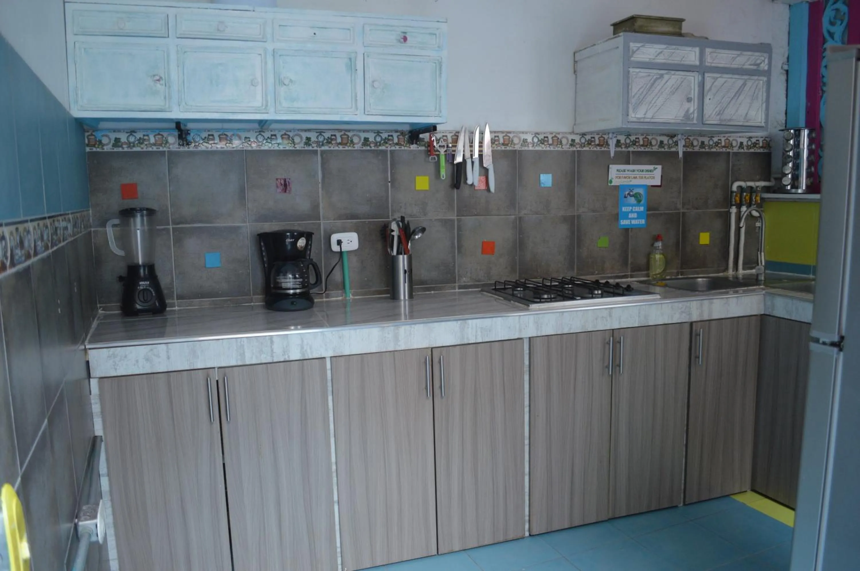 Kitchen or kitchenette in Lima Limon Candelaria Hostel