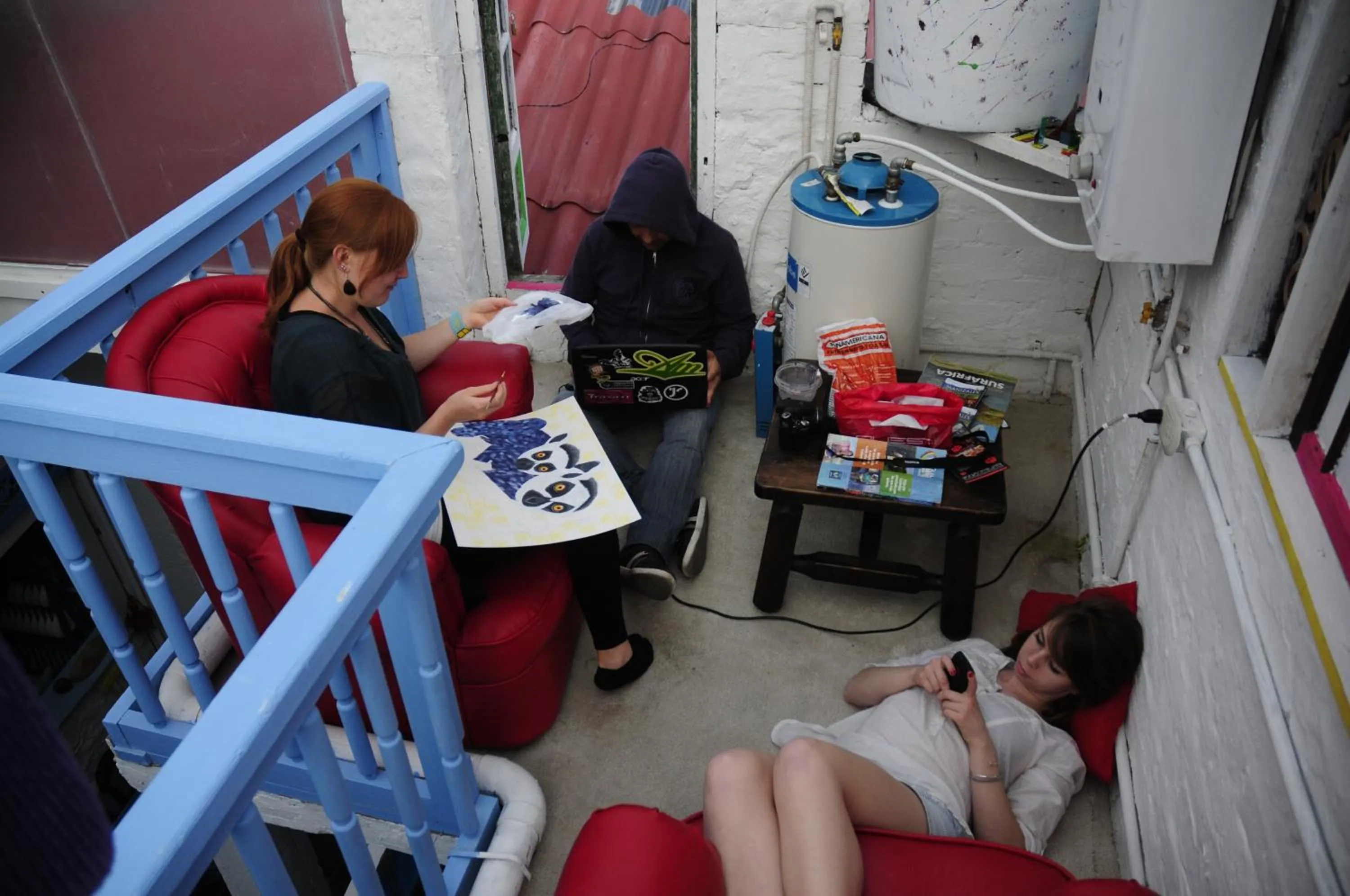 group of guests in Lima Limon Candelaria Hostel