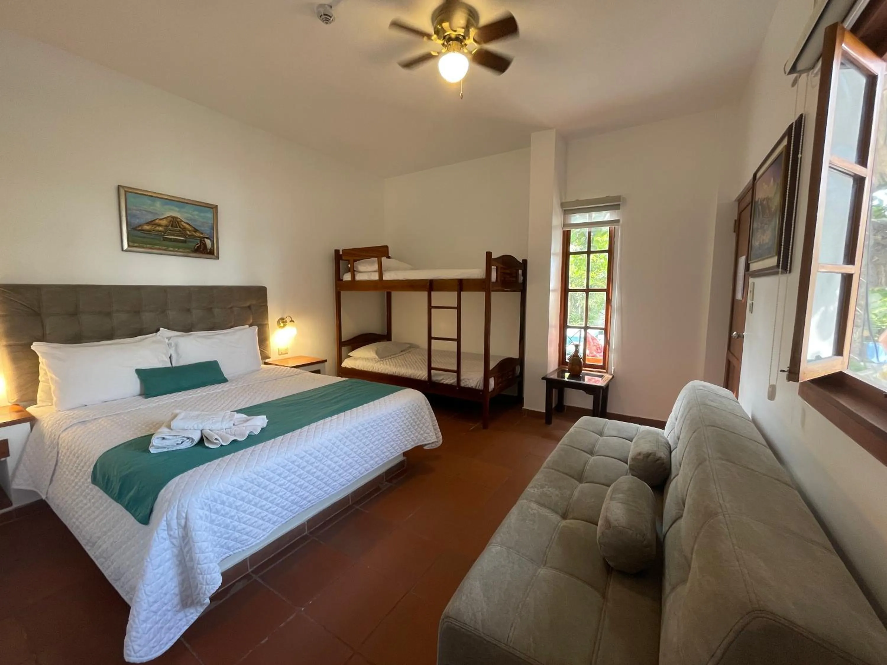 Photo of the whole room, Bed in Hosteria Punta Blanca