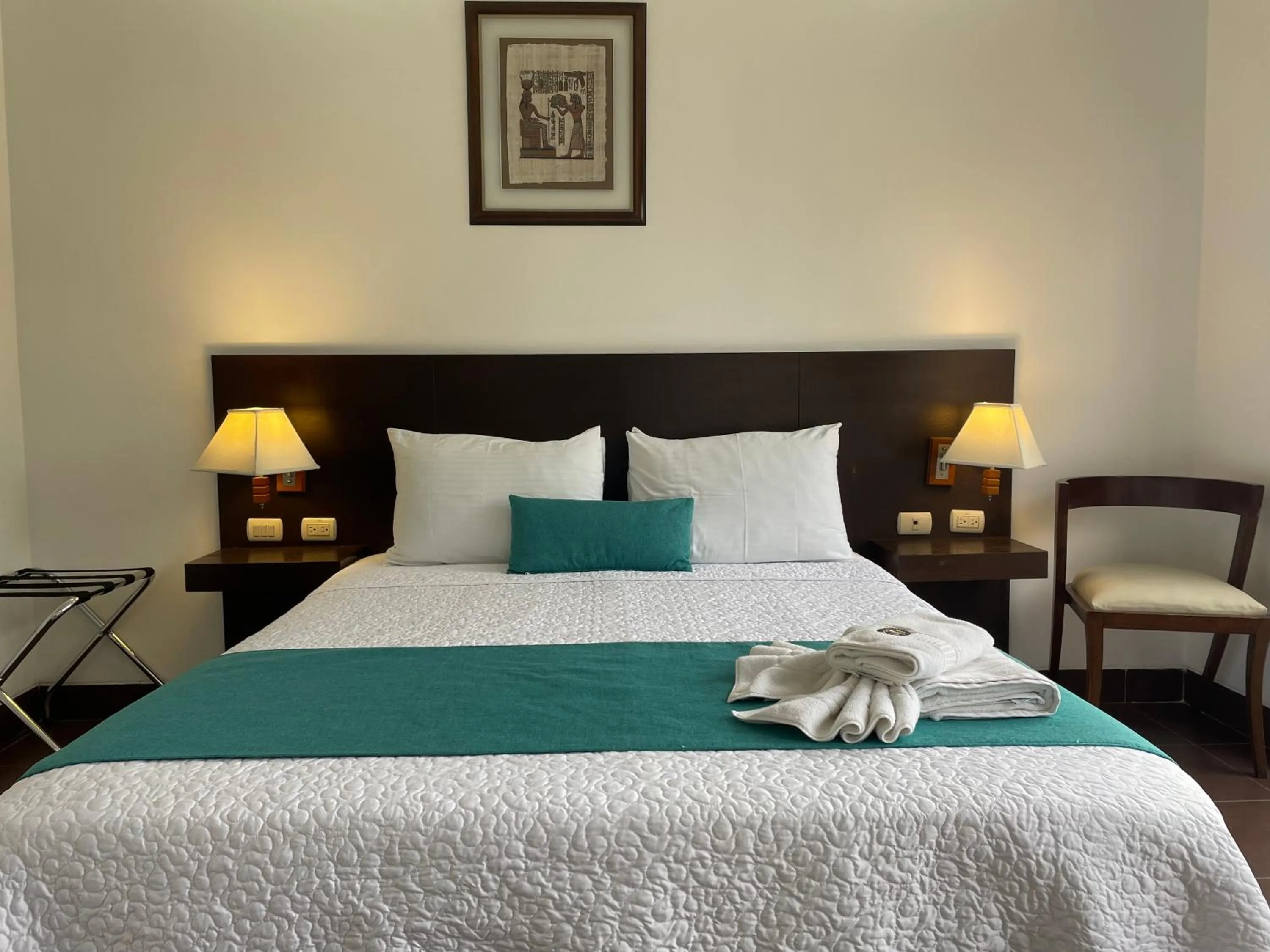 Bed in Hosteria Punta Blanca