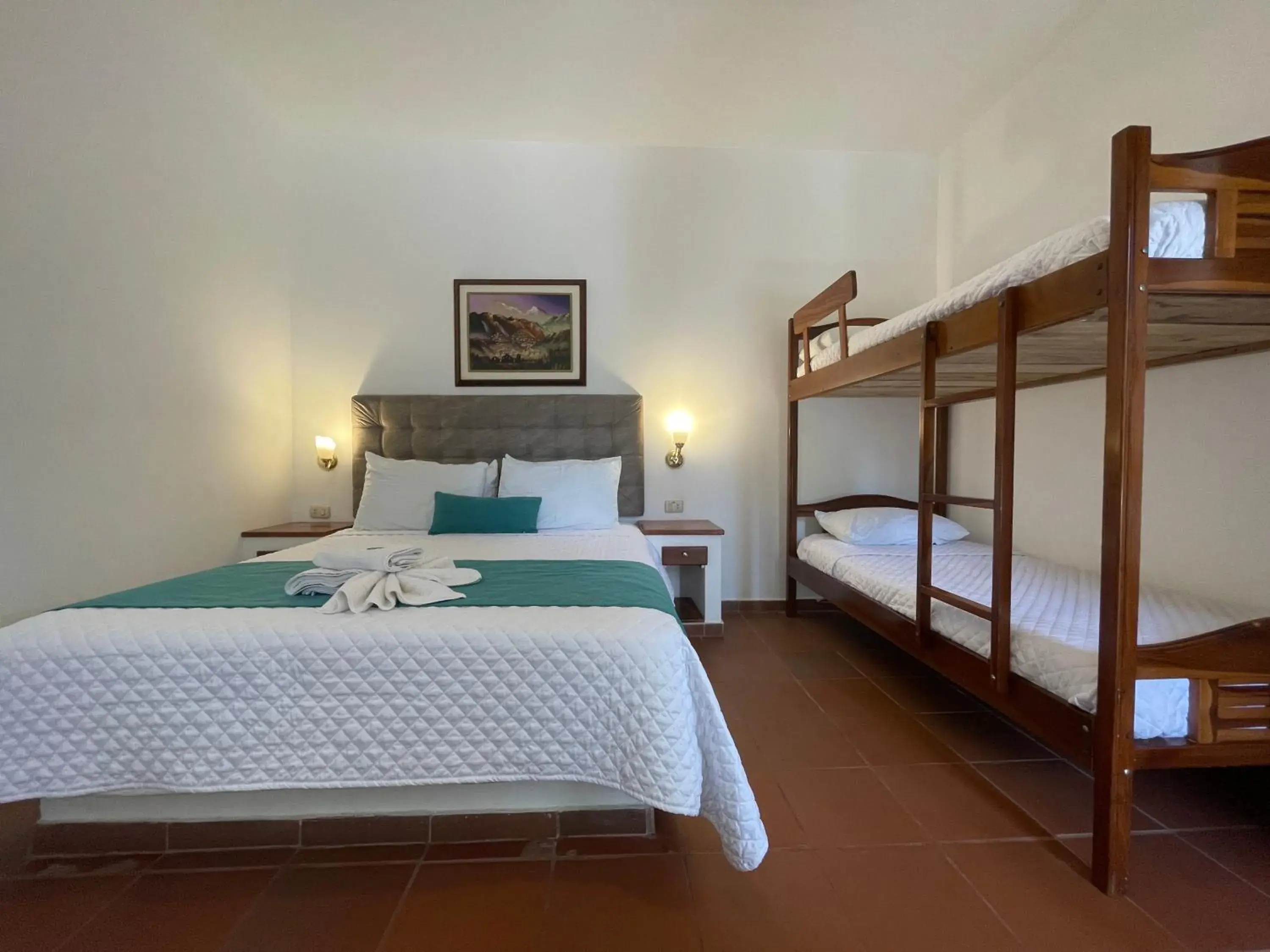 Triple Room with Garden View in Hosteria Punta Blanca Triple Room with Garden View in Hosteria Punta Blanca