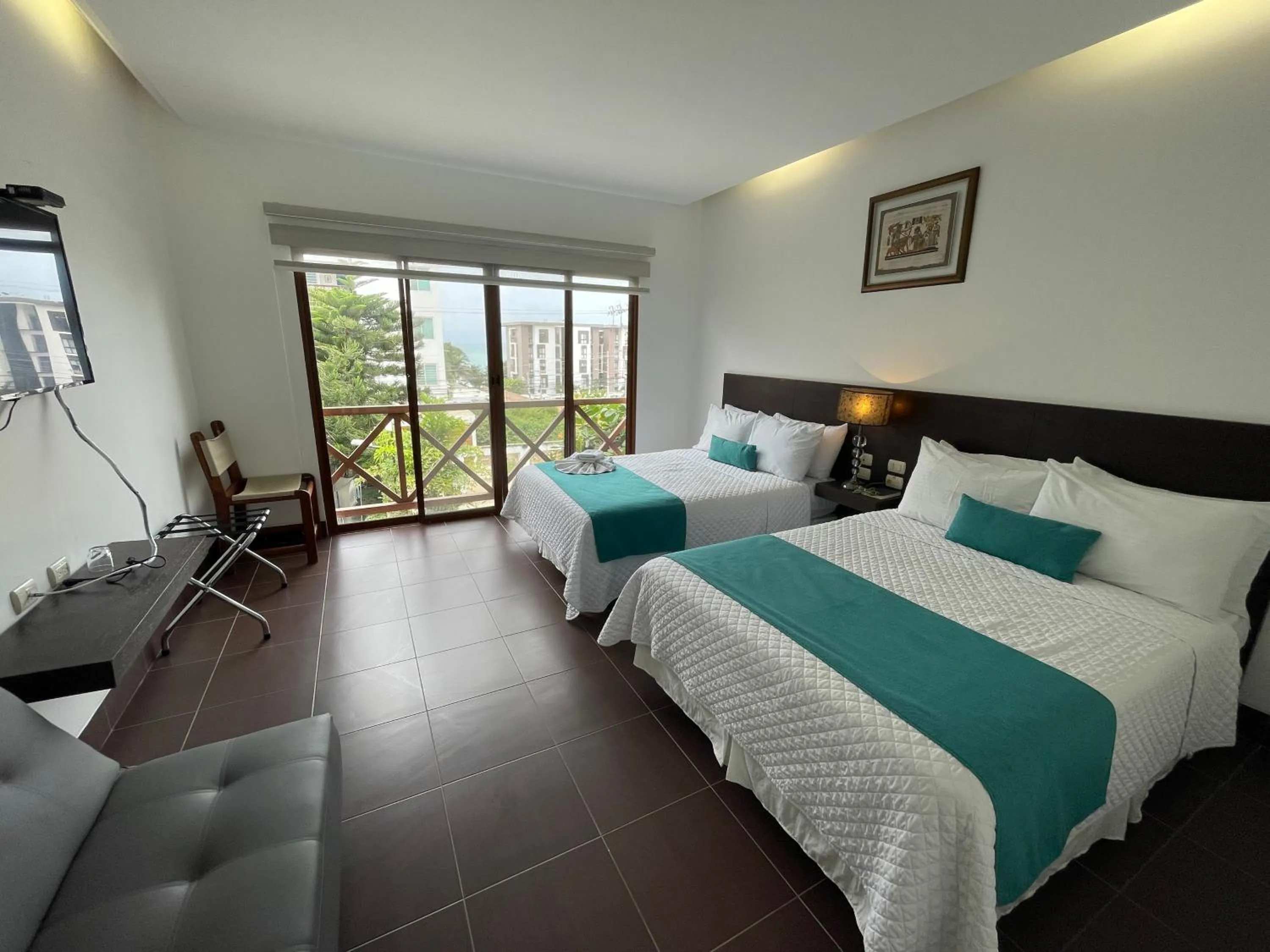 Bed in Hosteria Punta Blanca